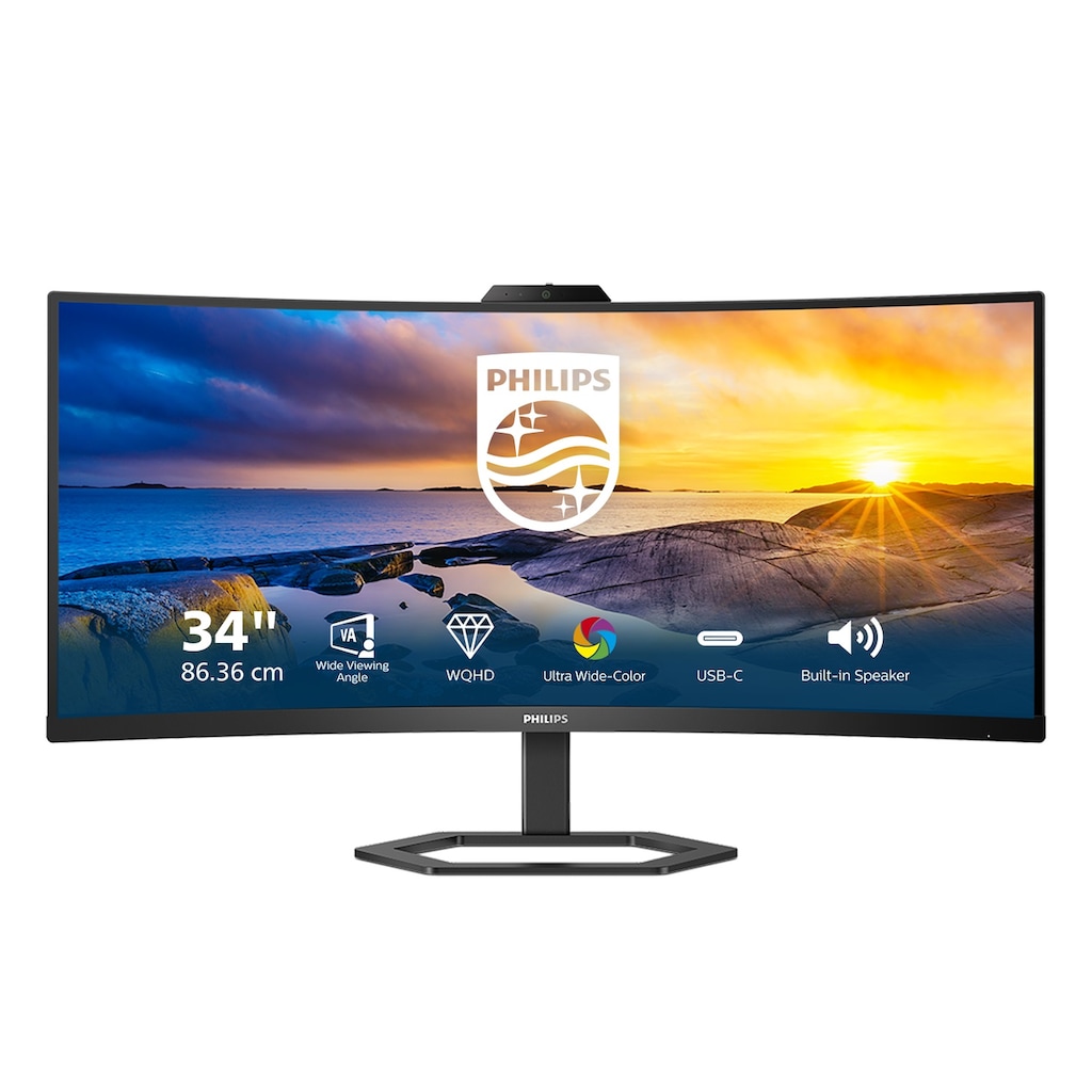 Philips LCD-Monitor »34E1C5600HE«, 86 cm/34 Zoll, 3440 x 1440 px, 1 ms Reaktionszeit, 100 Hz