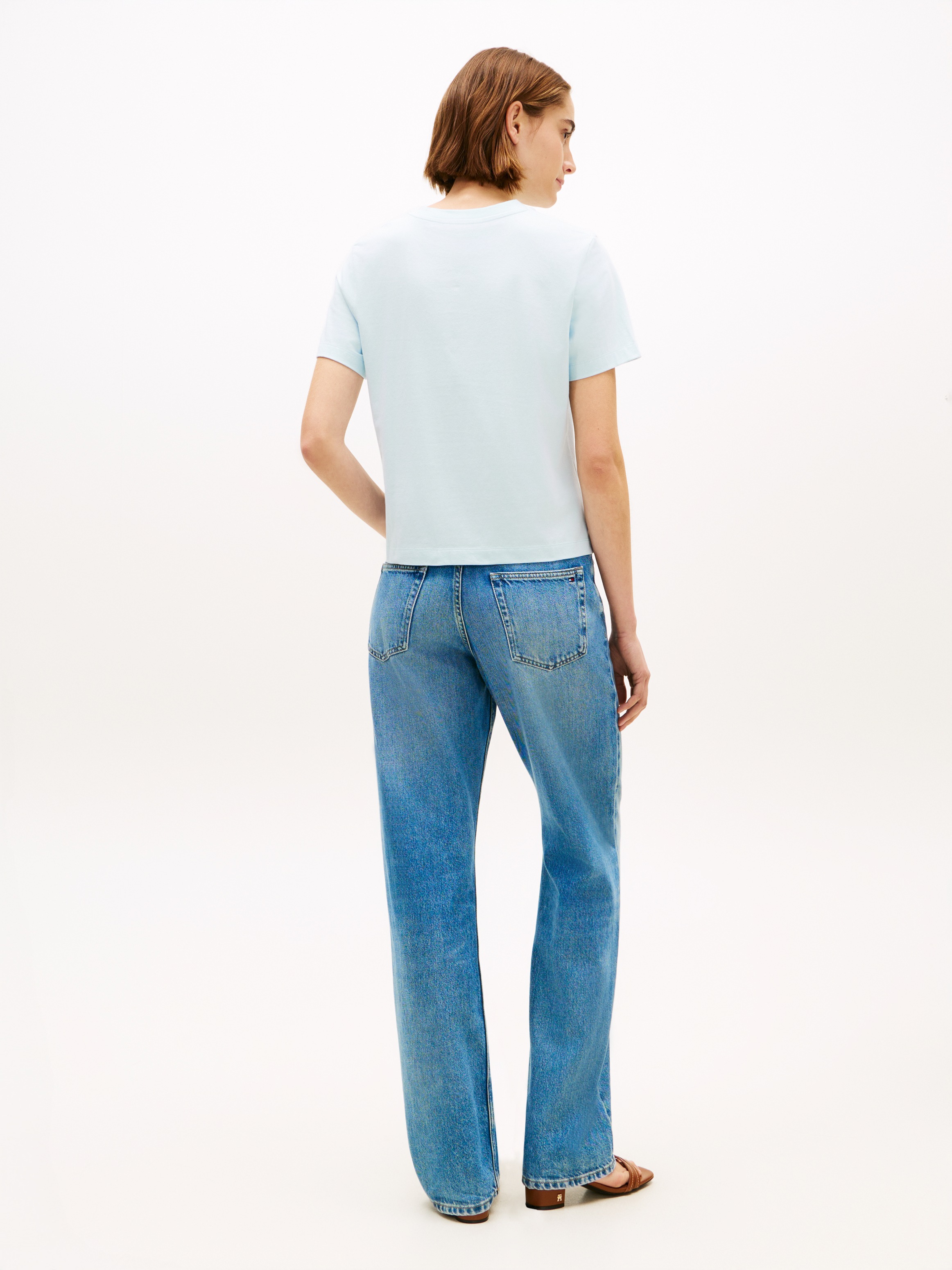 Tommy Hilfiger Kurzarmshirt »TH SCRIPT REGULAR C-NECK SHORT SLEEVE TEE«