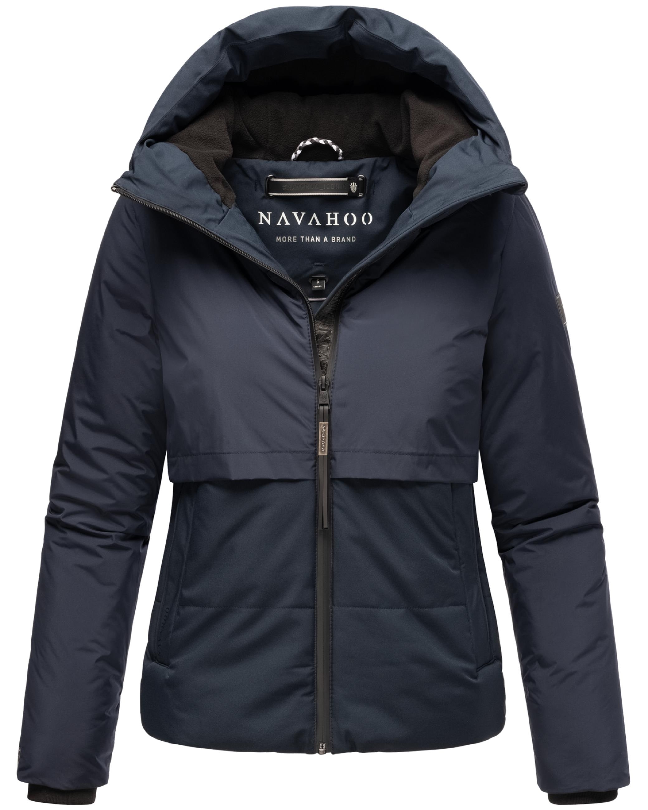 Navahoo Steppjacke »Steppjacke Liebesküken XIV«, mit Kapuze, modische Damen Winterjacke mit Fleece-Innenfutter