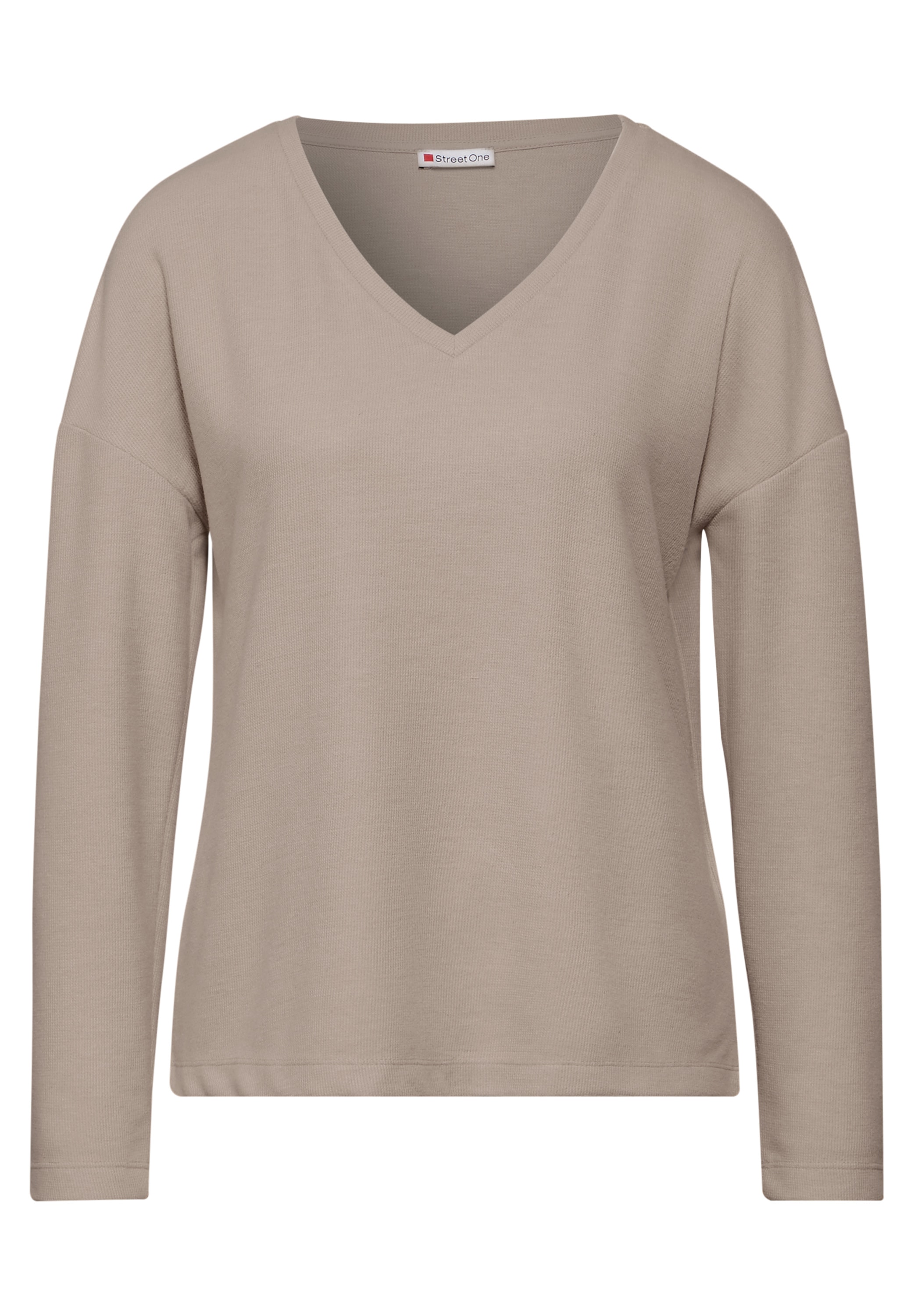 STREET ONE V-Ausschnitt-Pullover, mit V-Ausschnitt