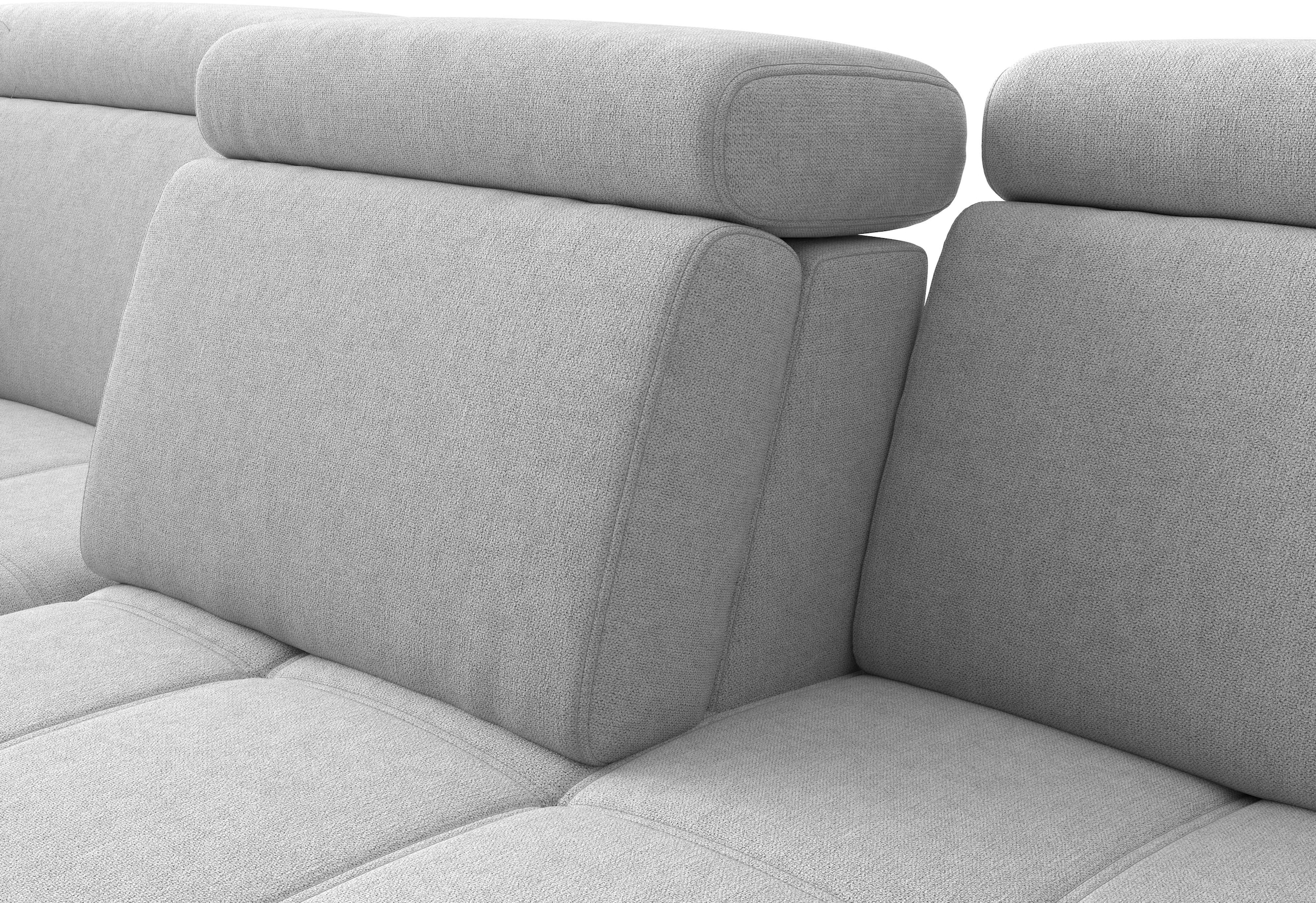 sit&more Ecksofa »Vanity, L-Form, B: 264 cm,« Inkl.Sitz-,Kopf-und Armteilverstellung