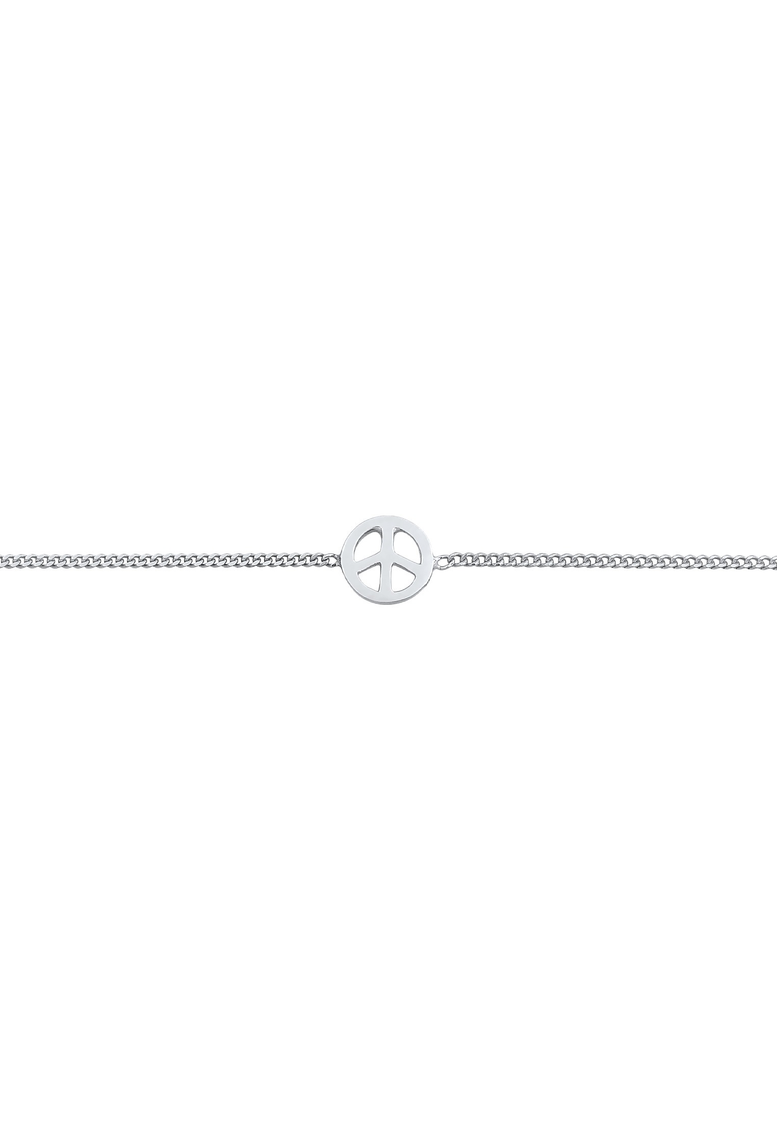 Elli Choker »Halskette Choker Peace Symbol Frieden 925 Silber«
