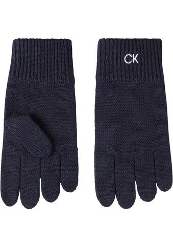 Calvin Klein Strickhandschuhe, CLASSIC COTTON RIB GLOVES kaufen