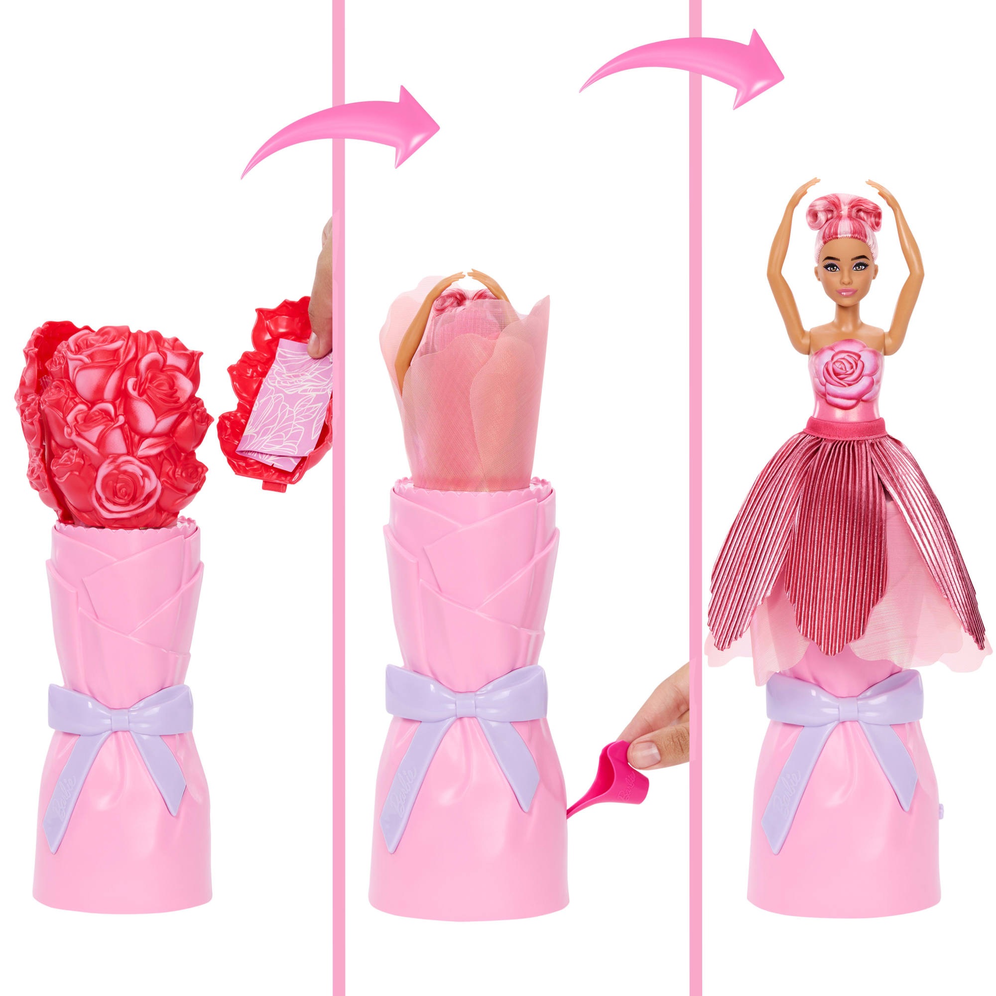 Barbie Anziehpuppe »Flower Surprise Puppe - rote Rose« mit Duft