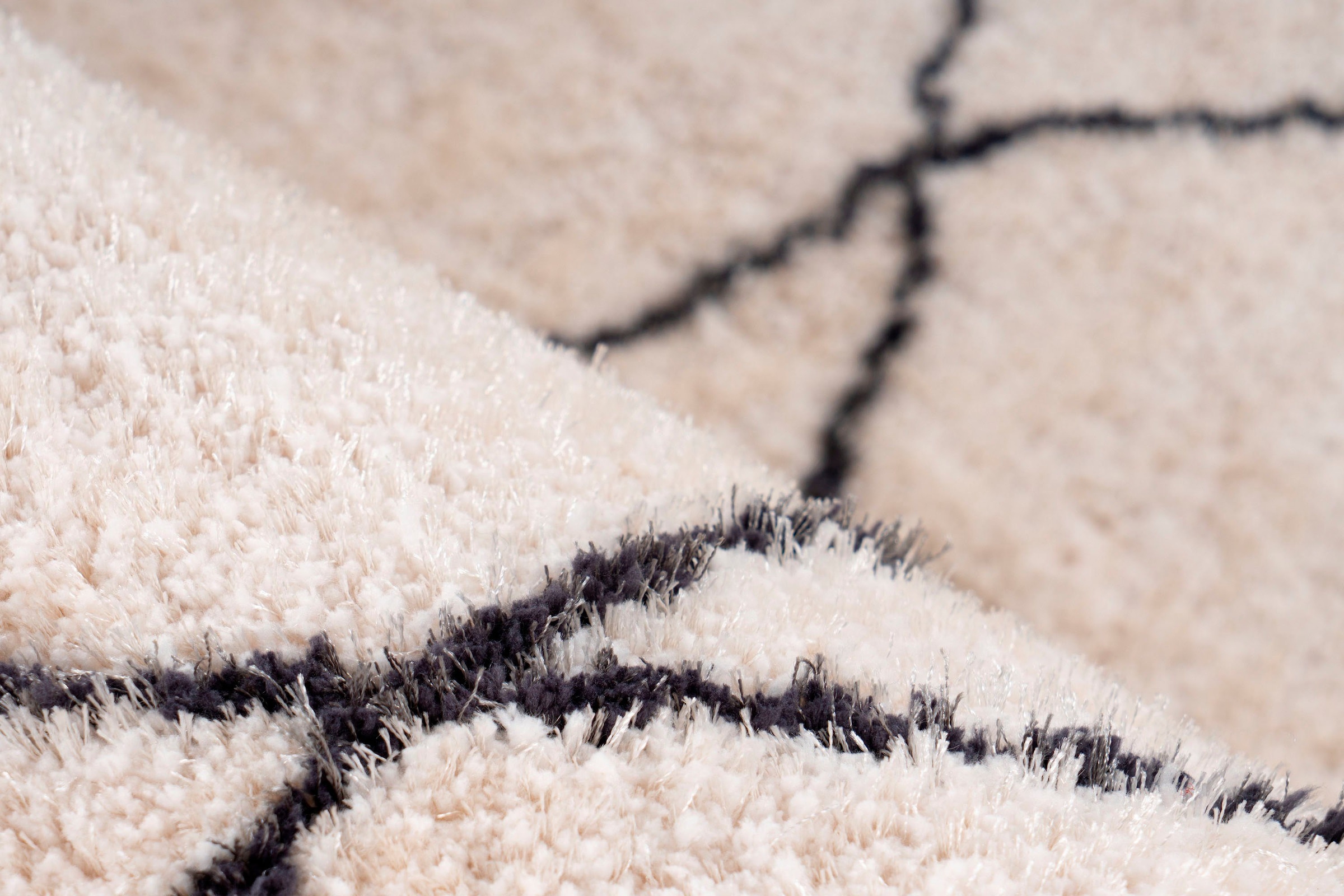 my home Hochflor-Teppich »Bella« rechteckig 27 mm Höhe Retro, Wohnzimmer