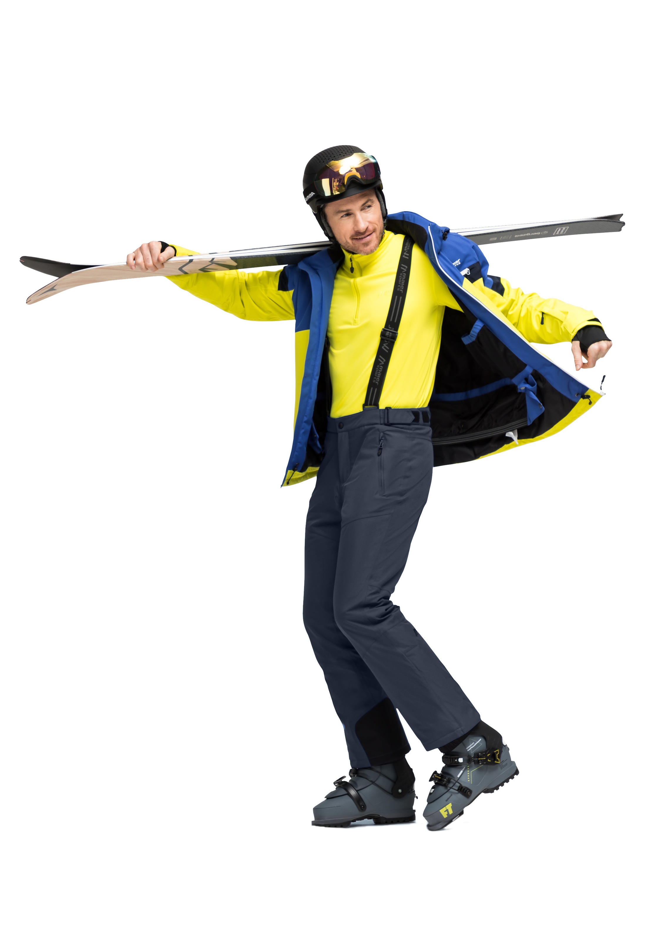 Maier Sports Skihose »Anton 2«, Herren Schneehose mit Hosenträgern, wind/wasserdicht, Regular Fit
