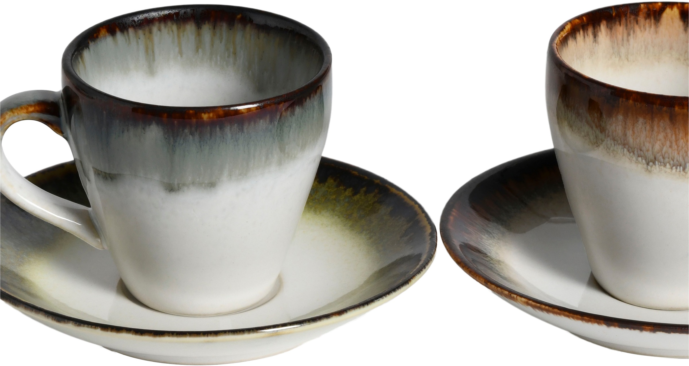 CreaTable Espressotasse »Cascade Mix, Espresso-Set, 8-tlg.« Reaktivglasur