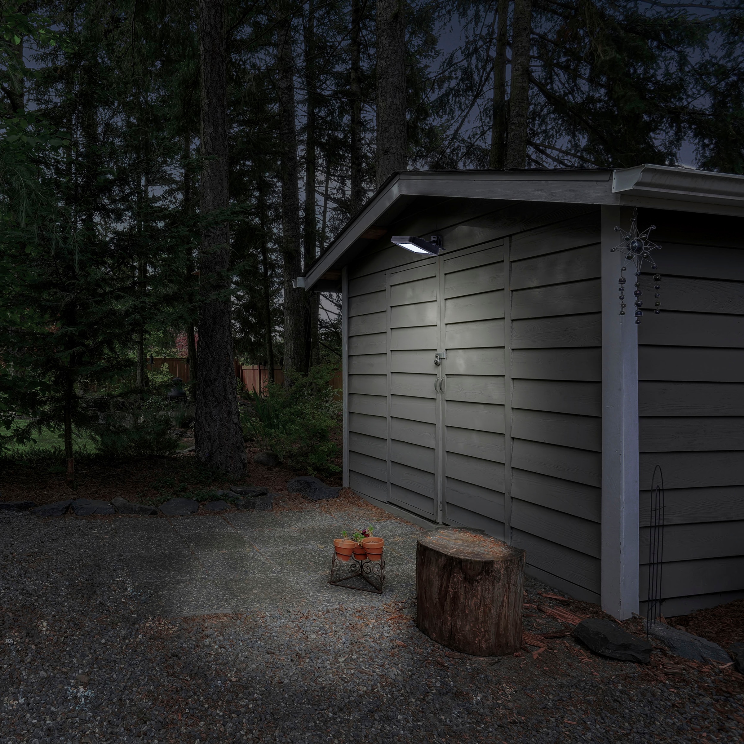 näve LED Solarleuchte »Pepe«, 1 flammig, Leuchtmittel LED-Modul | LED fest integriert, Inkl. Bewegungsmelder Reichweite max. 5-8 m, Lichtfarbe: kaltweiß
