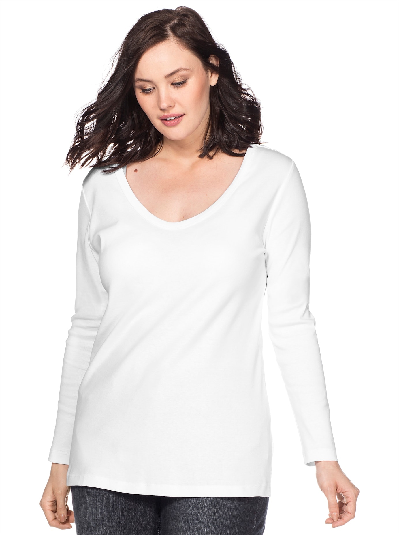 Sheego Langarmshirt »Langarmshirt«, (1 tlg.)
