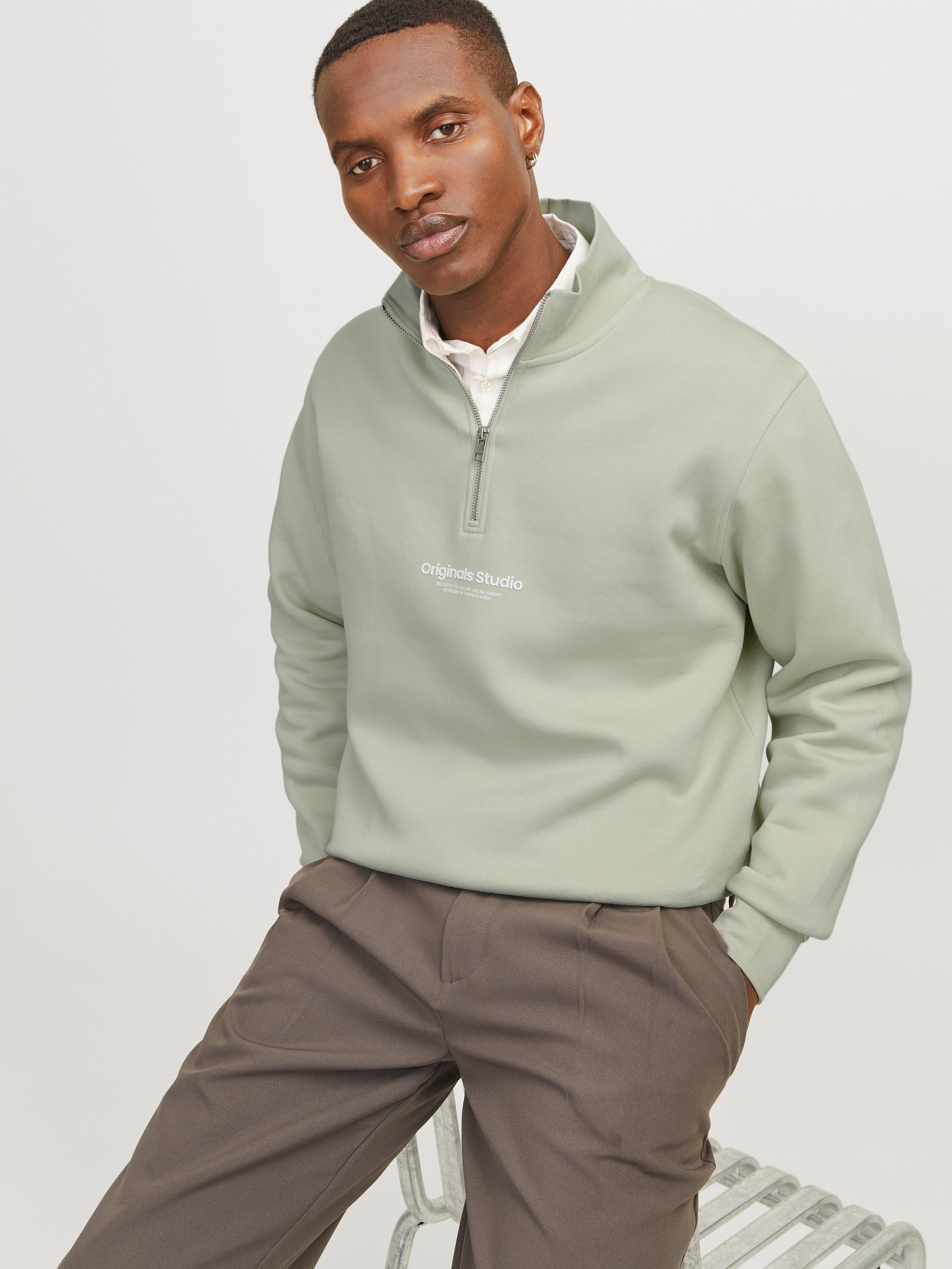 Jack & Jones Sweatshirt »JORVESTERBRO SWEAT QUARTER ZIP HN NOOS«