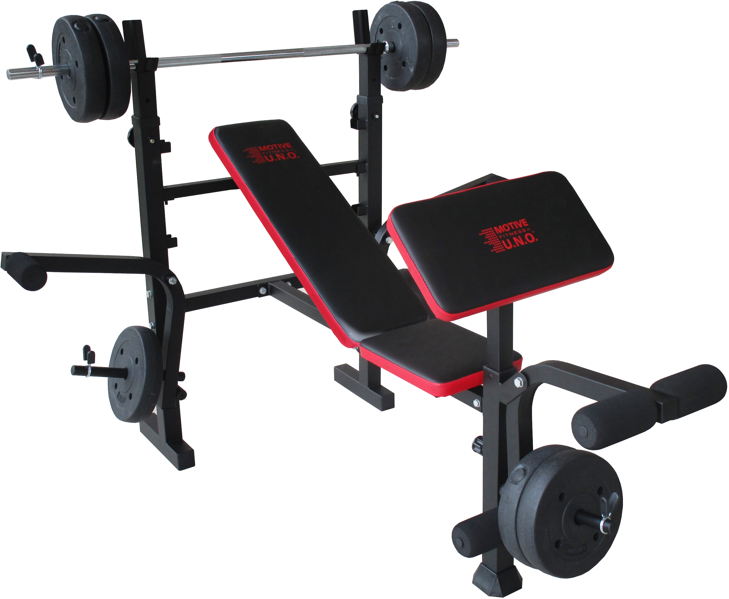 Motive Fitness By U.N.O. Hantelbank »Bronx« in schwarz