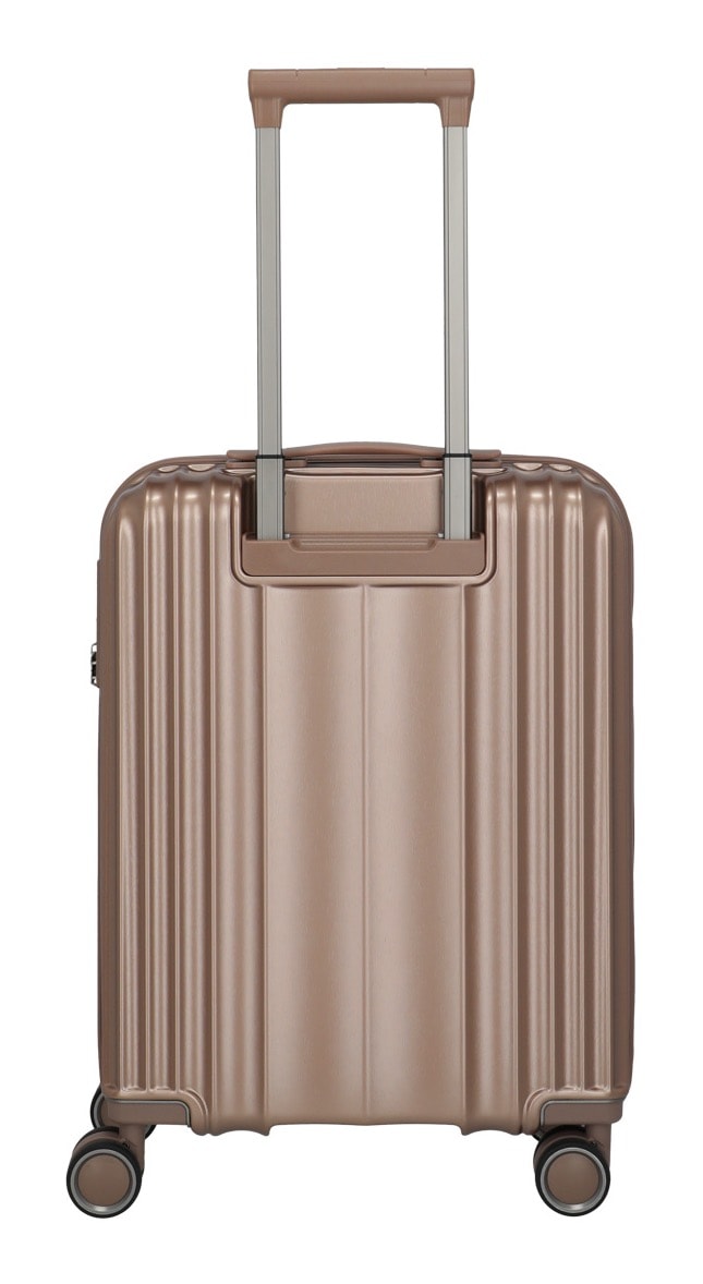 travelite Hartschalen-Trolley »PAROS Reisekoffer Hartschale« 37 l 4 Rollen Kreuzspanngurten – robustes ABS-Reisegepäck