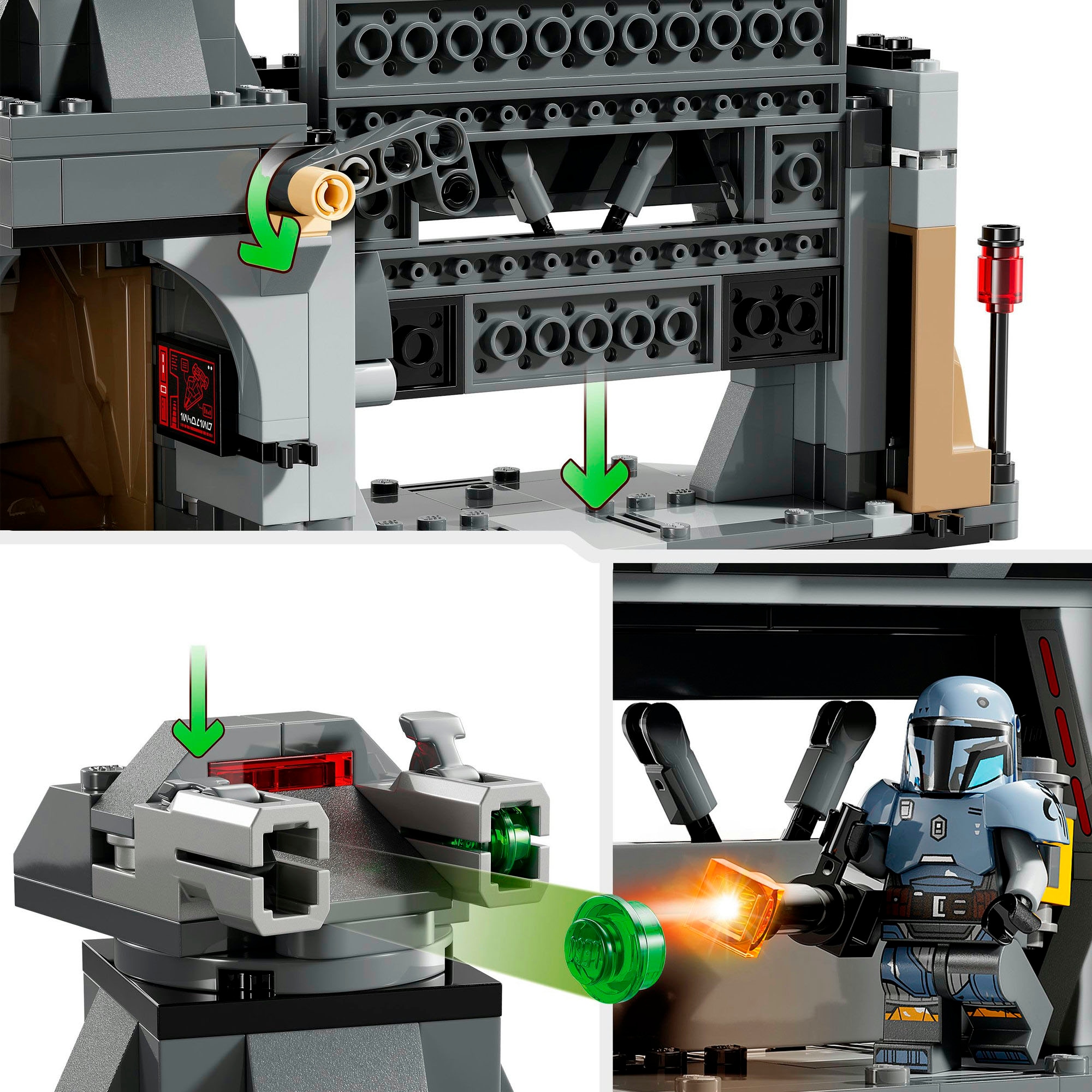 LEGO® Konstruktionsspielsteine »Duell zwischen Paz Vizsla™ und Moff Gideon™ (75386), LEGO Star Wars™«, (289 St.), Made in Europe