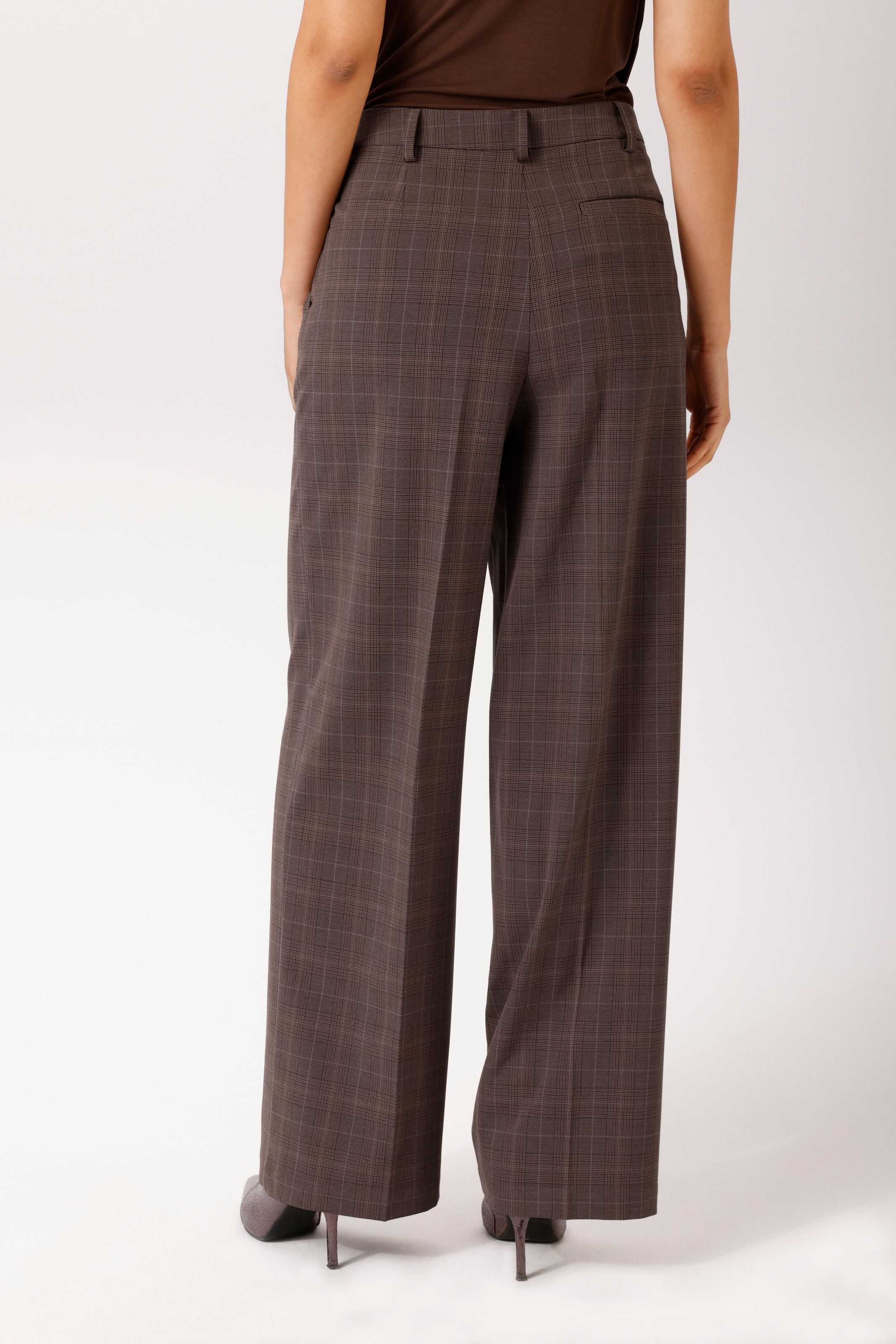 Aniston CASUAL Bundfaltenhose  im dezenten Karo-Dessin - NEUE KOLLEKTION