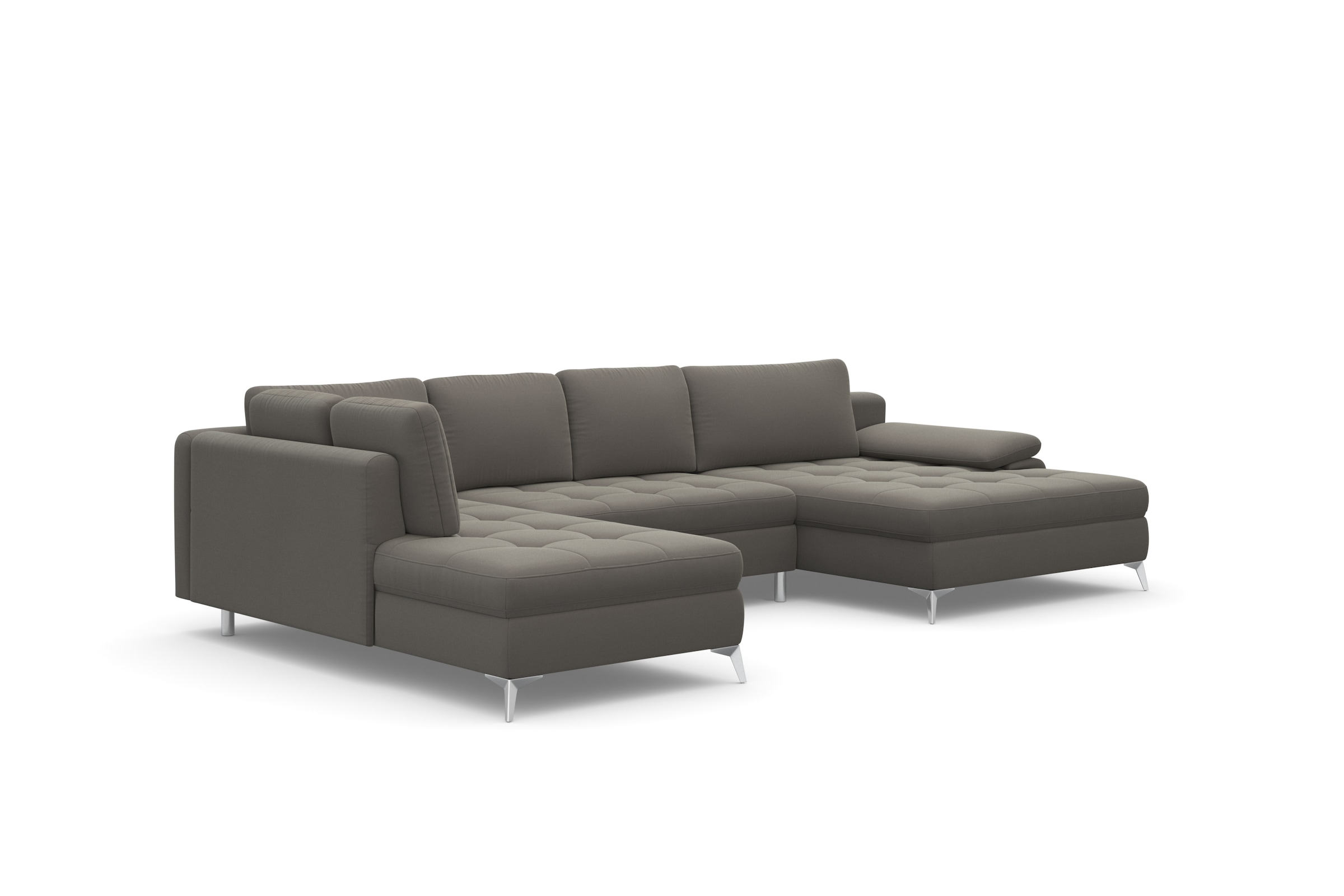 sit&more Wohnlandschaft »Latigo U-Form« mit Mega-Recamiere, wahlweise mit Bettfunktion und Bettkasten