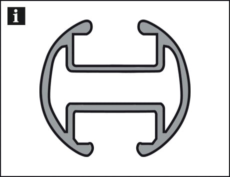 GARDINIA Gardinenstange »Innenlauf II« Ø 20 mm Fixmaß Serie Einzelprogramm Chicago Ø 20 mm