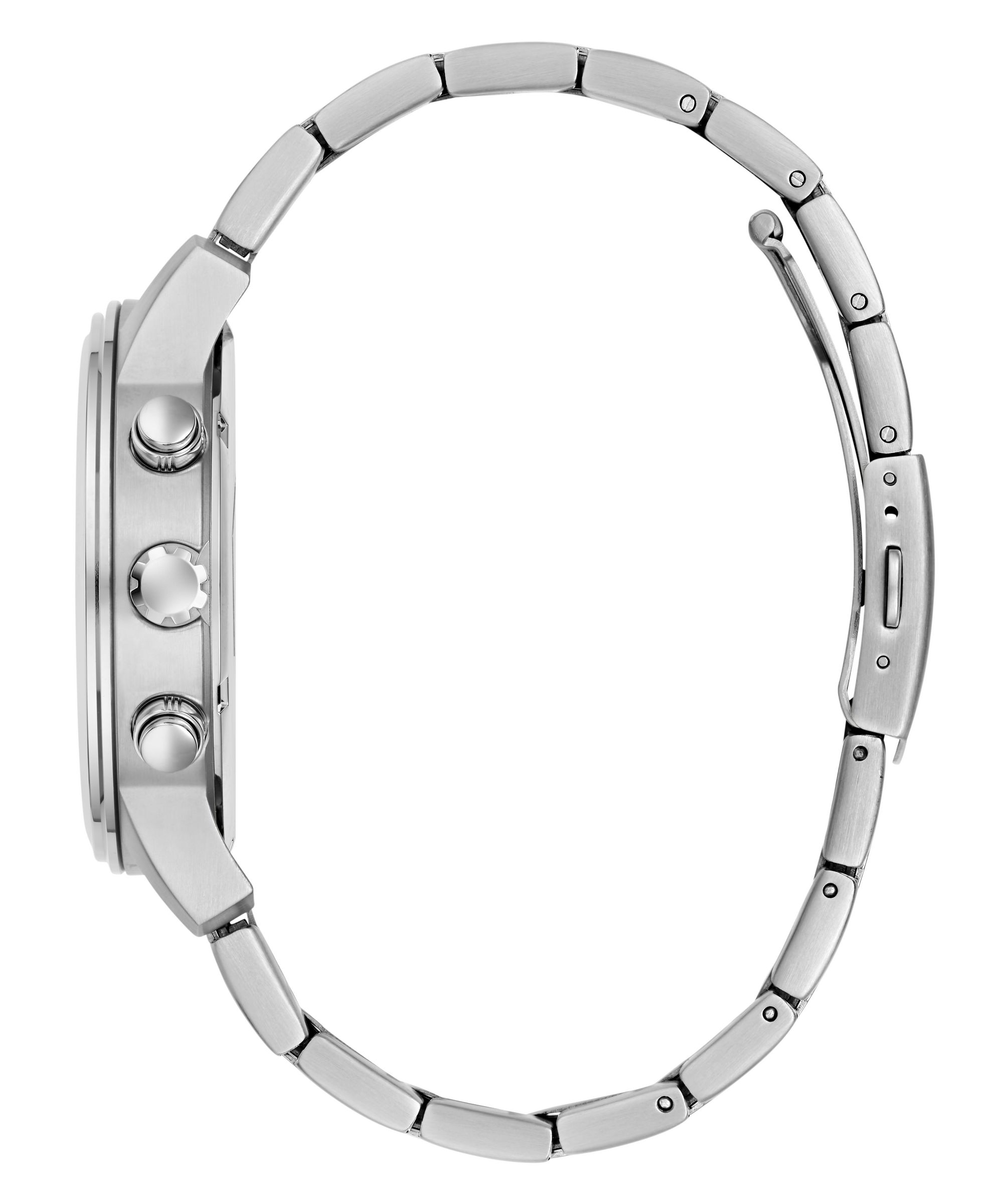 Guess Quarzuhr »PARKER« Armbanduhr, Herrenuhr, Edelstahlarmband, analog, Wochentag, Tag