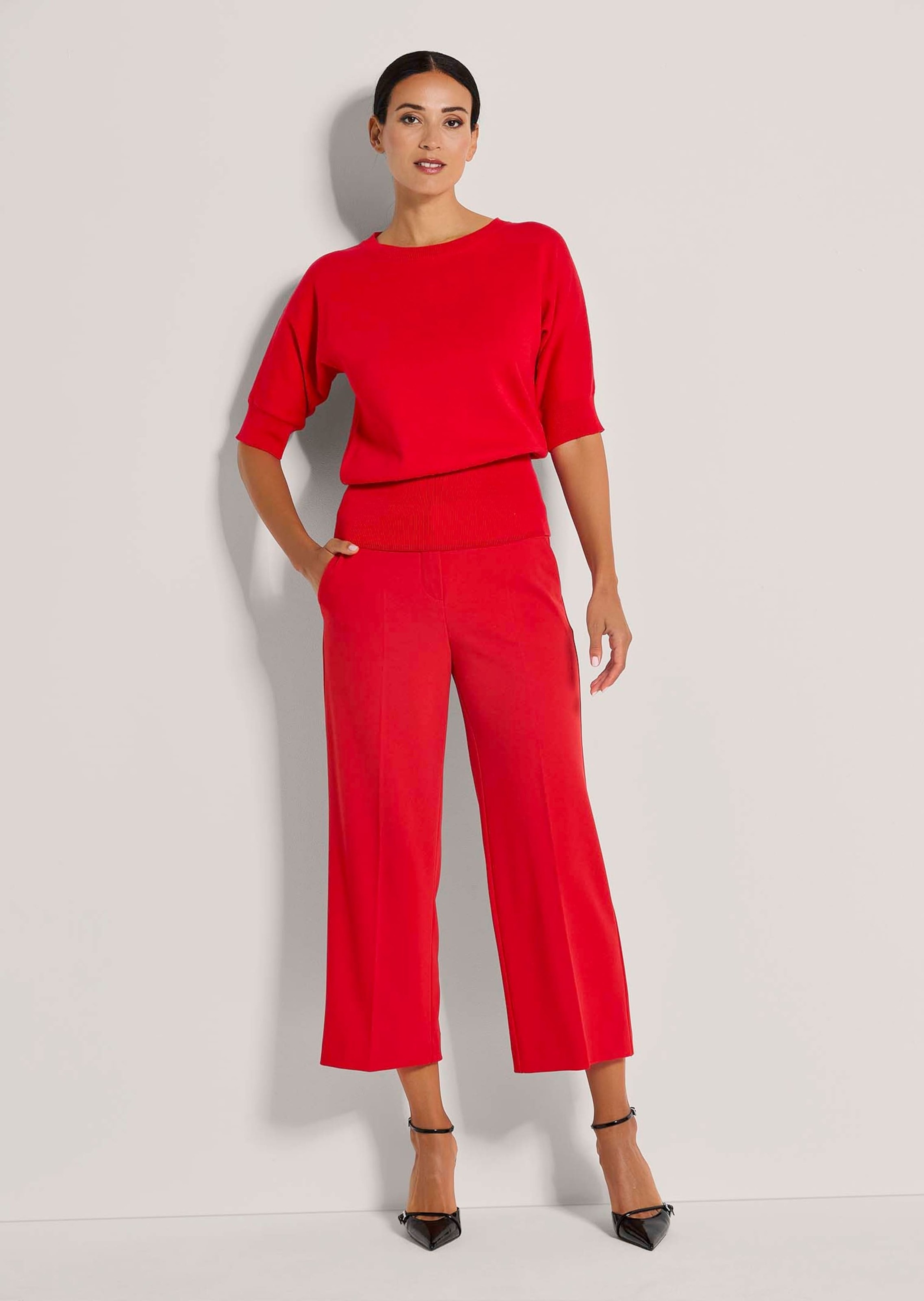 MADELEINE Longpullover »Pullover Sommerlicher Feinstrickpullover aus reiner Baumwolle«
