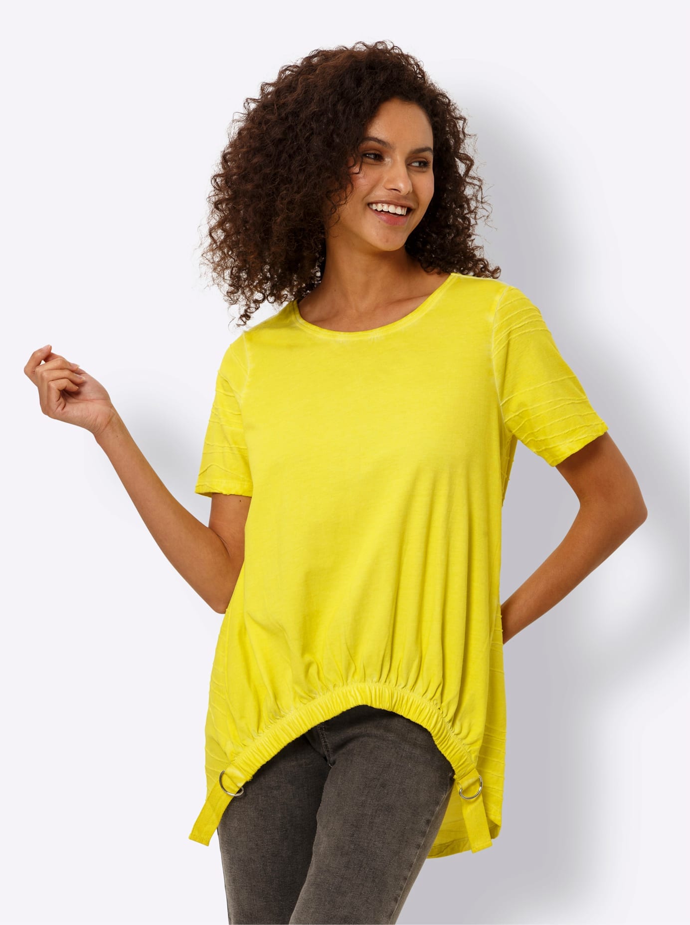 heine Rundhalsshirt »Longshirt«, (1 tlg.)