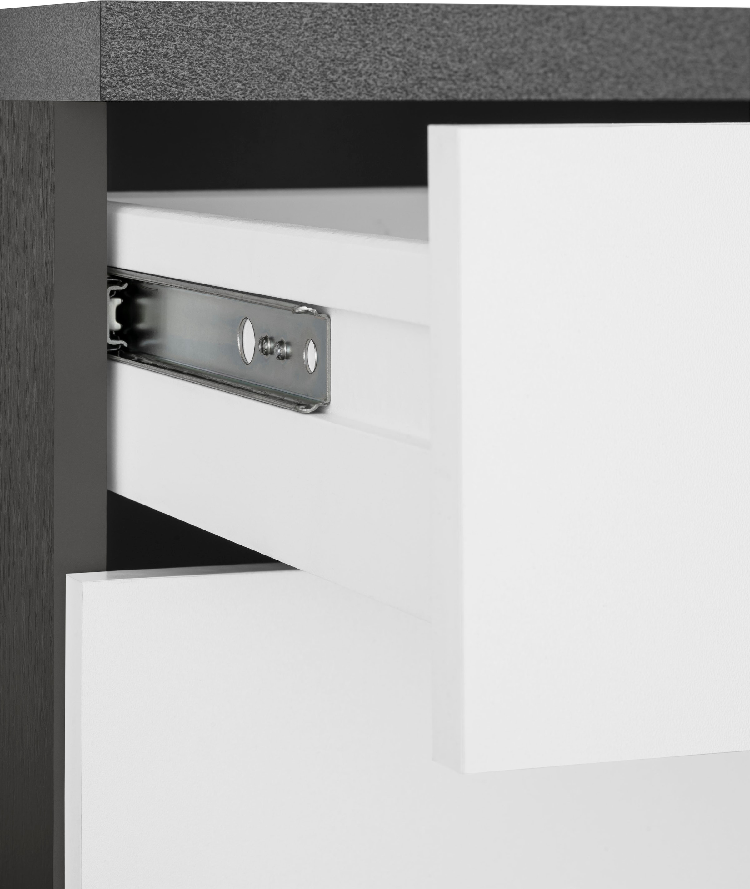 KOCHSTATION Küchenzeile »KS-Paris – Küchen mit einzigartigen Fotomotiven auf den Fronten« Breite 340 cm, wahlweise mit E-Geräten und Induktion