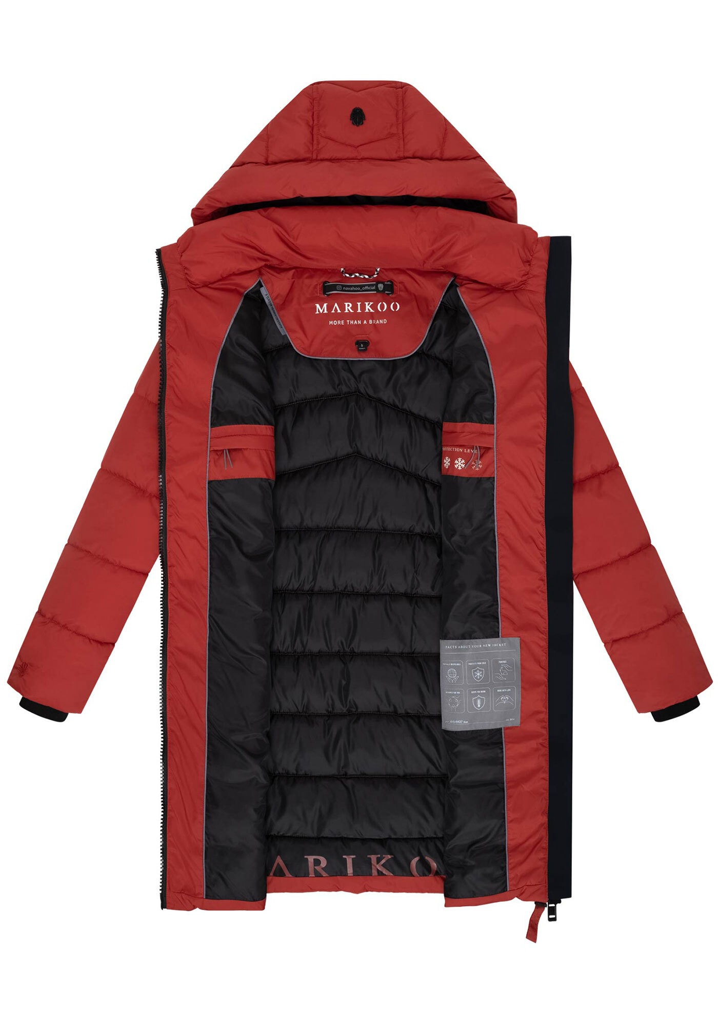 Marikoo Winterjacke »Marikoo Kaltnäschen Damen Winter Steppmantel Jacke N075«