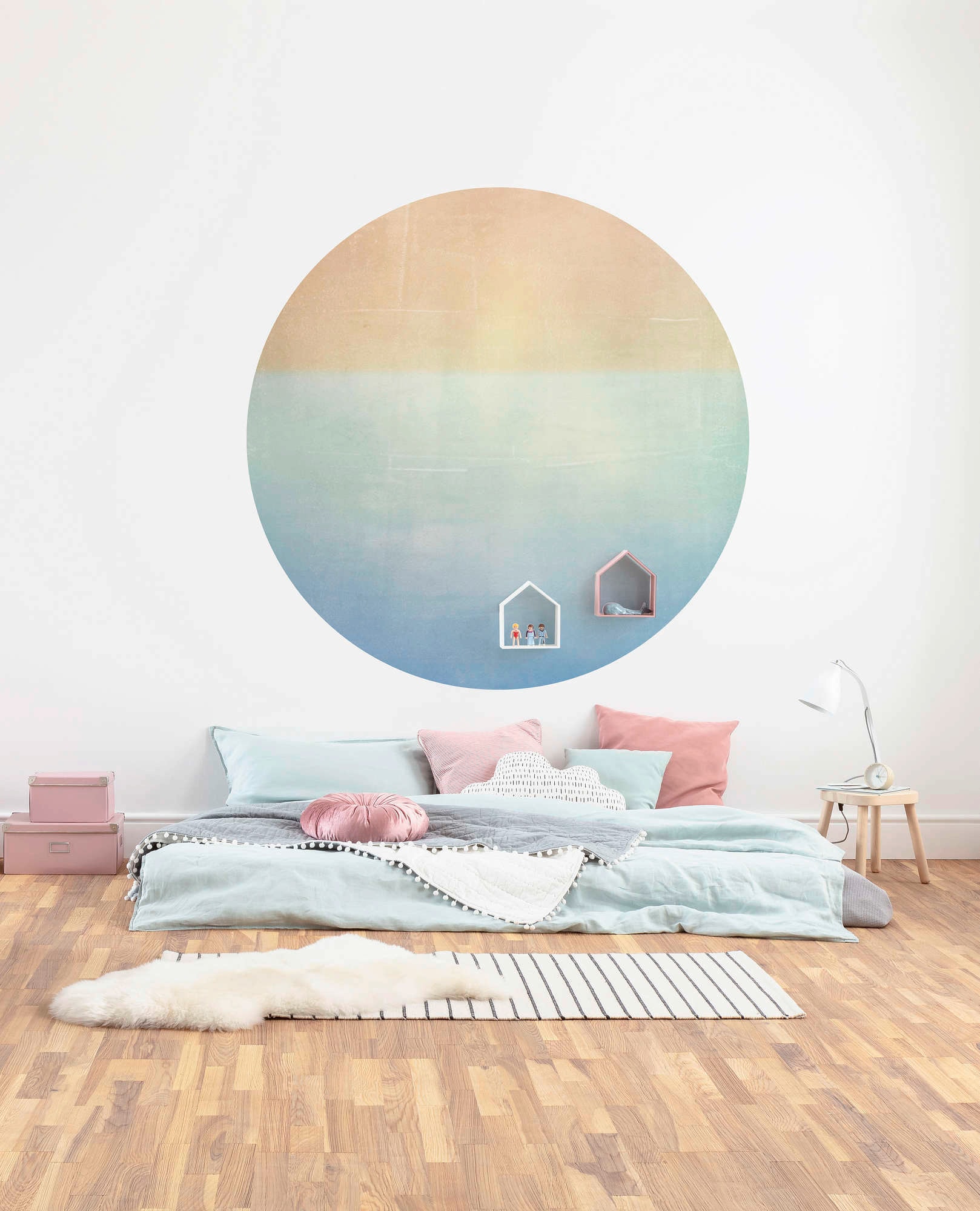 Komar Vliestapete »Vlies selbstklebend - Balance - Größe 125 x 125 cm«, bedruckt, Wohnzimmer, Schlafzimmer