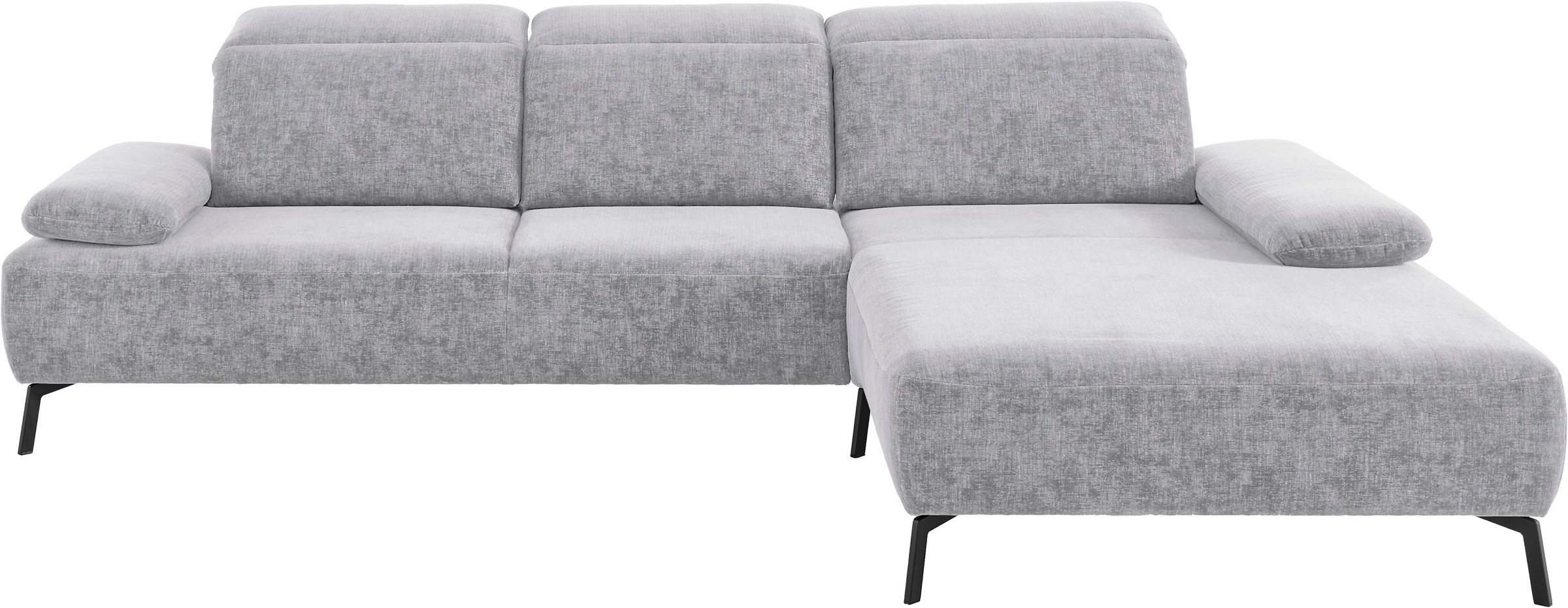Home affaire Ecksofa »Liora, L-Form mit verstellbarem Kopfteil, Breite 291 cm« klappbare Armlehne, Tonnentaschenfederkern&saugroboterfreundliche Höhe