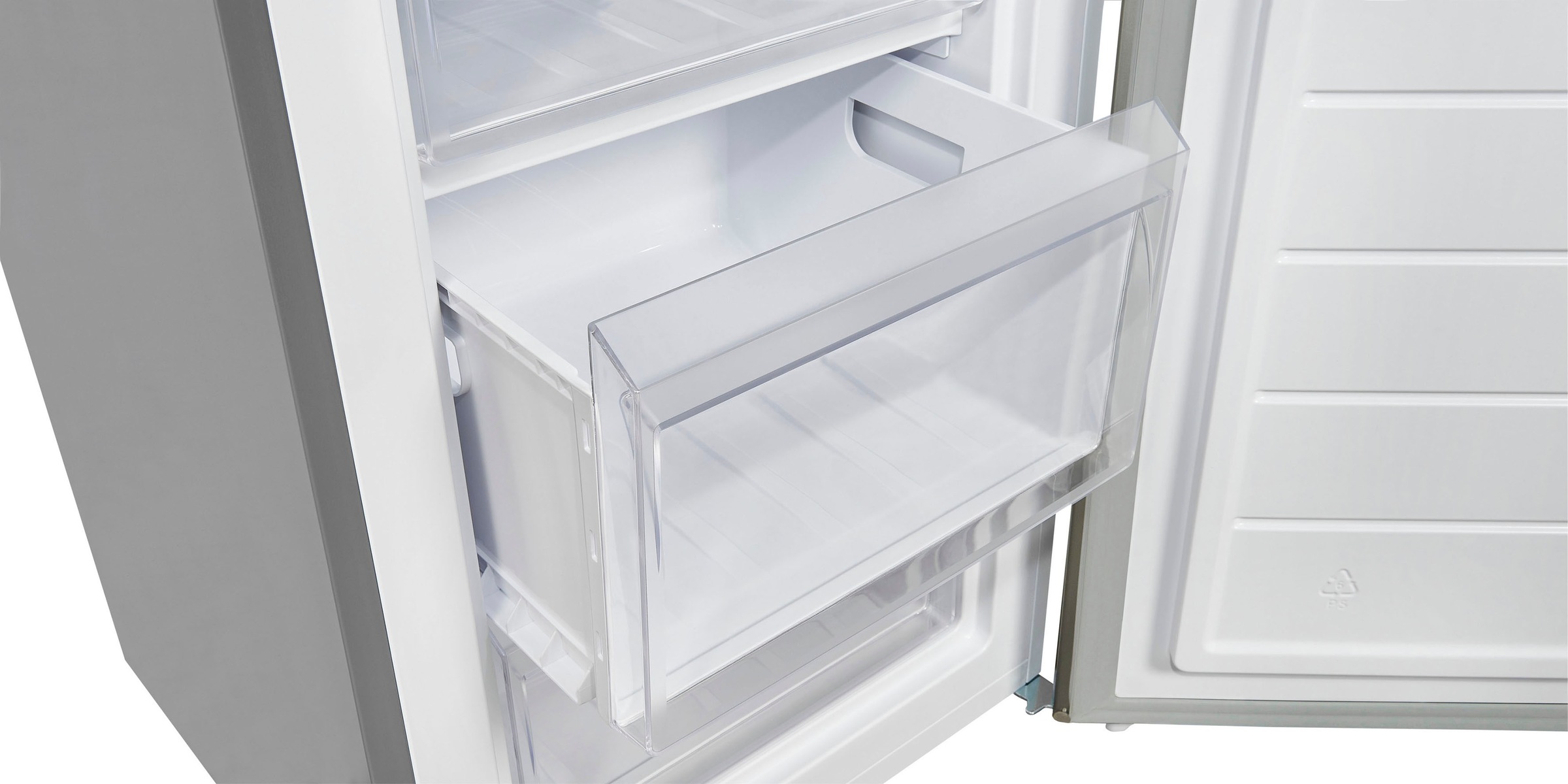 exquisit Gefrierschrank »GS81-040C inoxlook«, 85,5 cm hoch, 54,5 cm breit, energiesparend in Energieefizienz C, 87 Liter Nutzinhalt, 4 Sterne