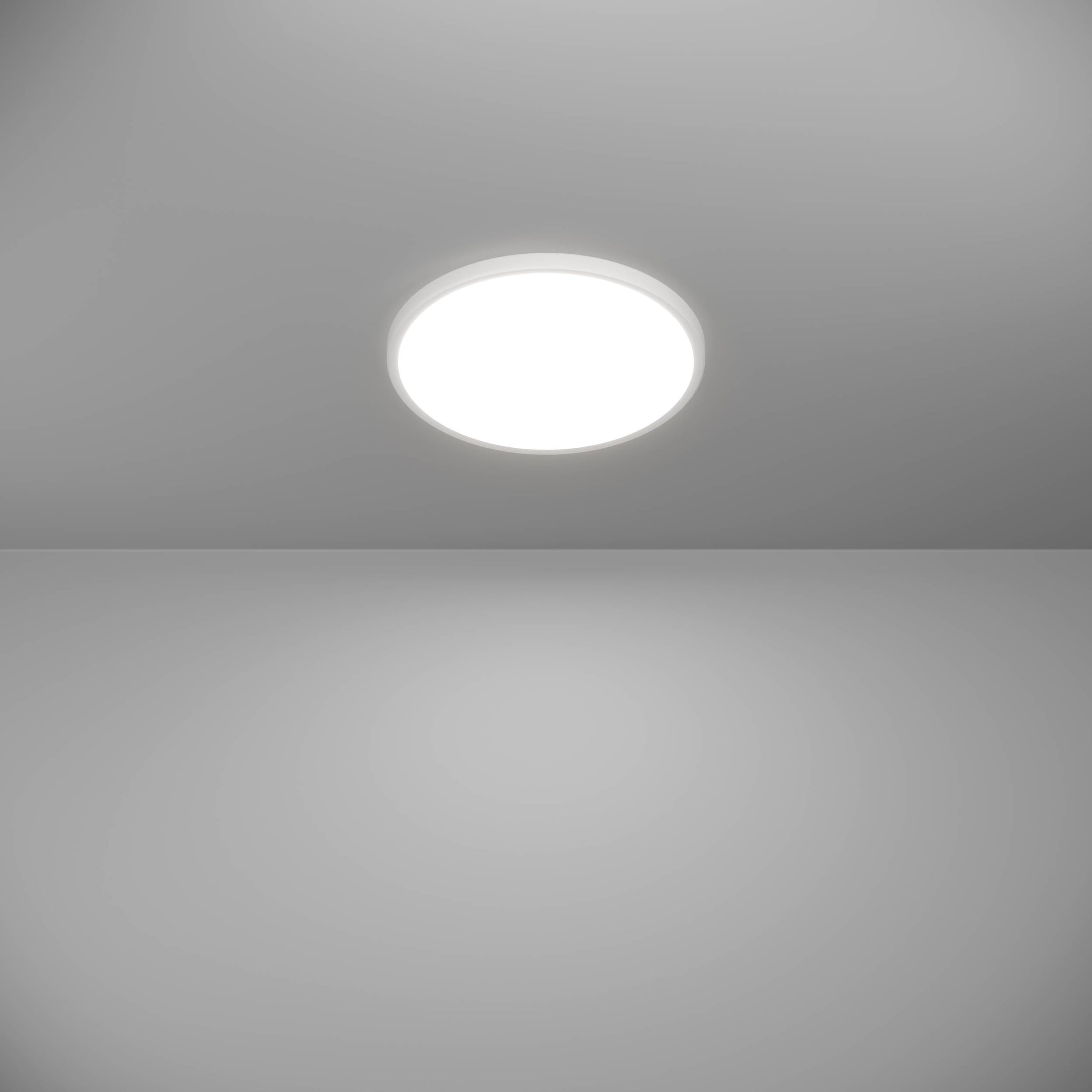 EGLO Deckenleuchte »Rovito-Z Deckenlampe, ZigBee 3.0, Kunststoff, Badezimmerlampe, IP44« LED-Modul 1 Stk. Kaltweiß | RGB Wand-/Deckenleuchte - H3 x Ø30 cm - weiß - 13,9W inkl.