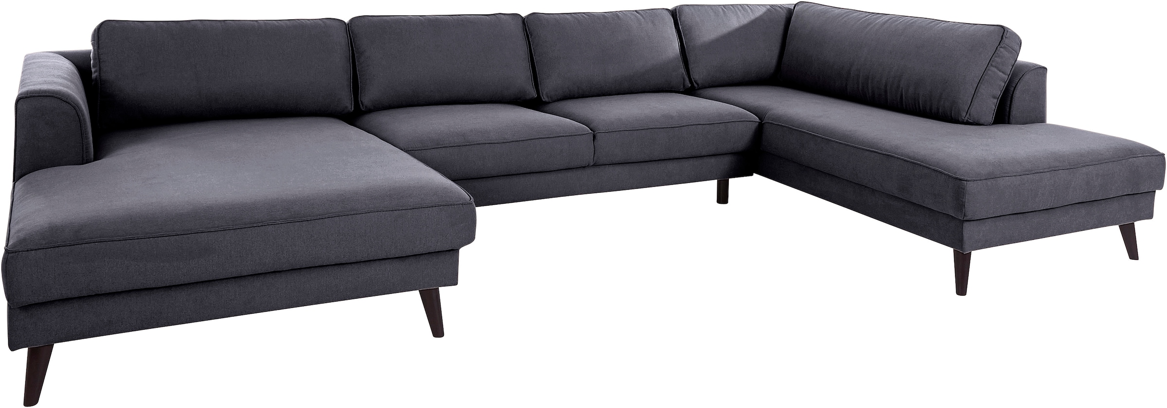 INOSIGN Wohnlandschaft »Lumber Jack, viel Platz, bequem, Breite 354cm, hoher Fuß, U-Form« in moderner Optik