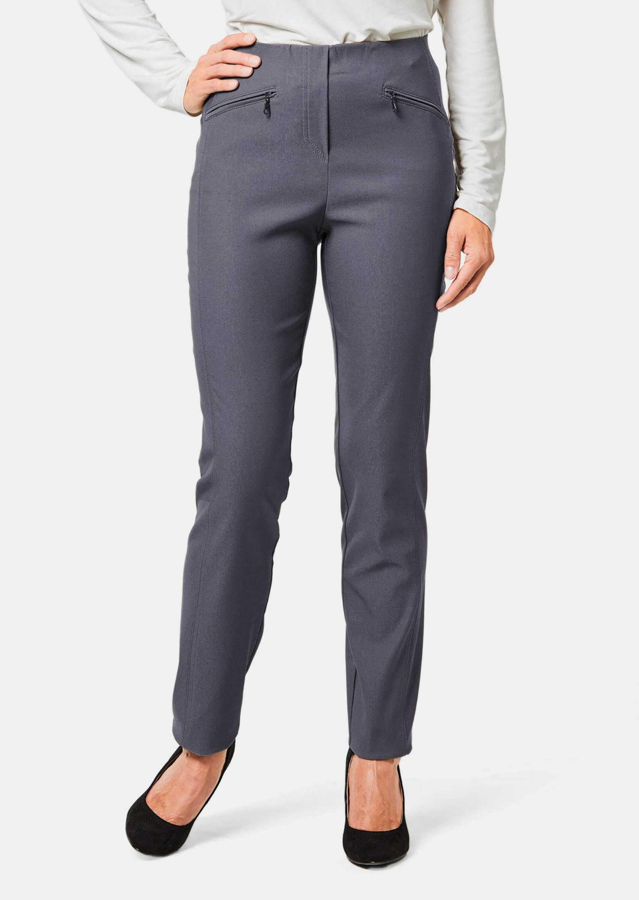 GOLDNER 2-in-1-Hose »Wärmende Schlupfhose LOUISA in knitterarmer Ware«