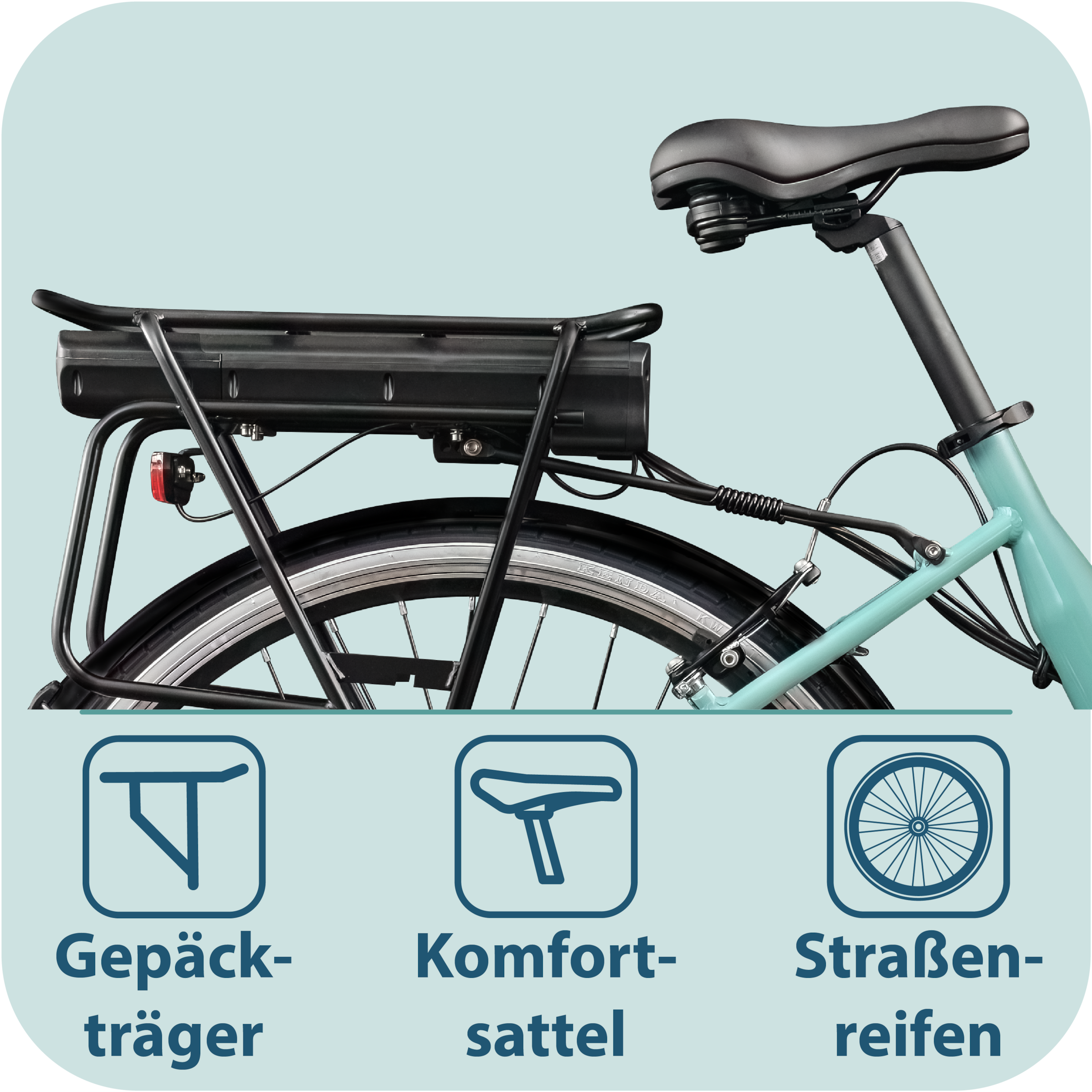 Tretwerk »Linea« 3 Gang Nabenschaltung Frontmotor 250 W tiefer Einstieg