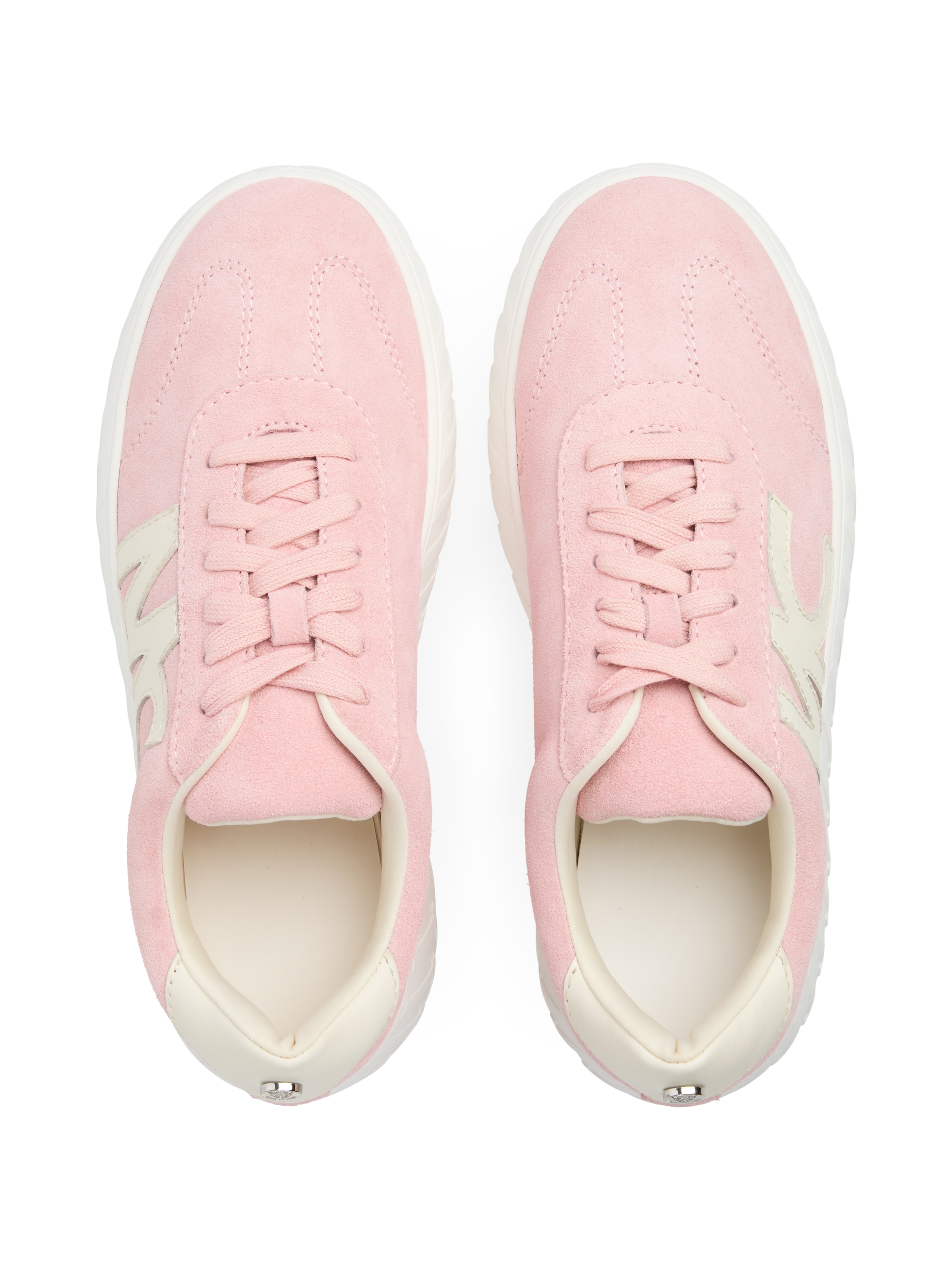 Marc Cain Plateausneaker »"Sunshine For Ever"«, Plateausneaker, Schnürschuh mit großem Markenlogo