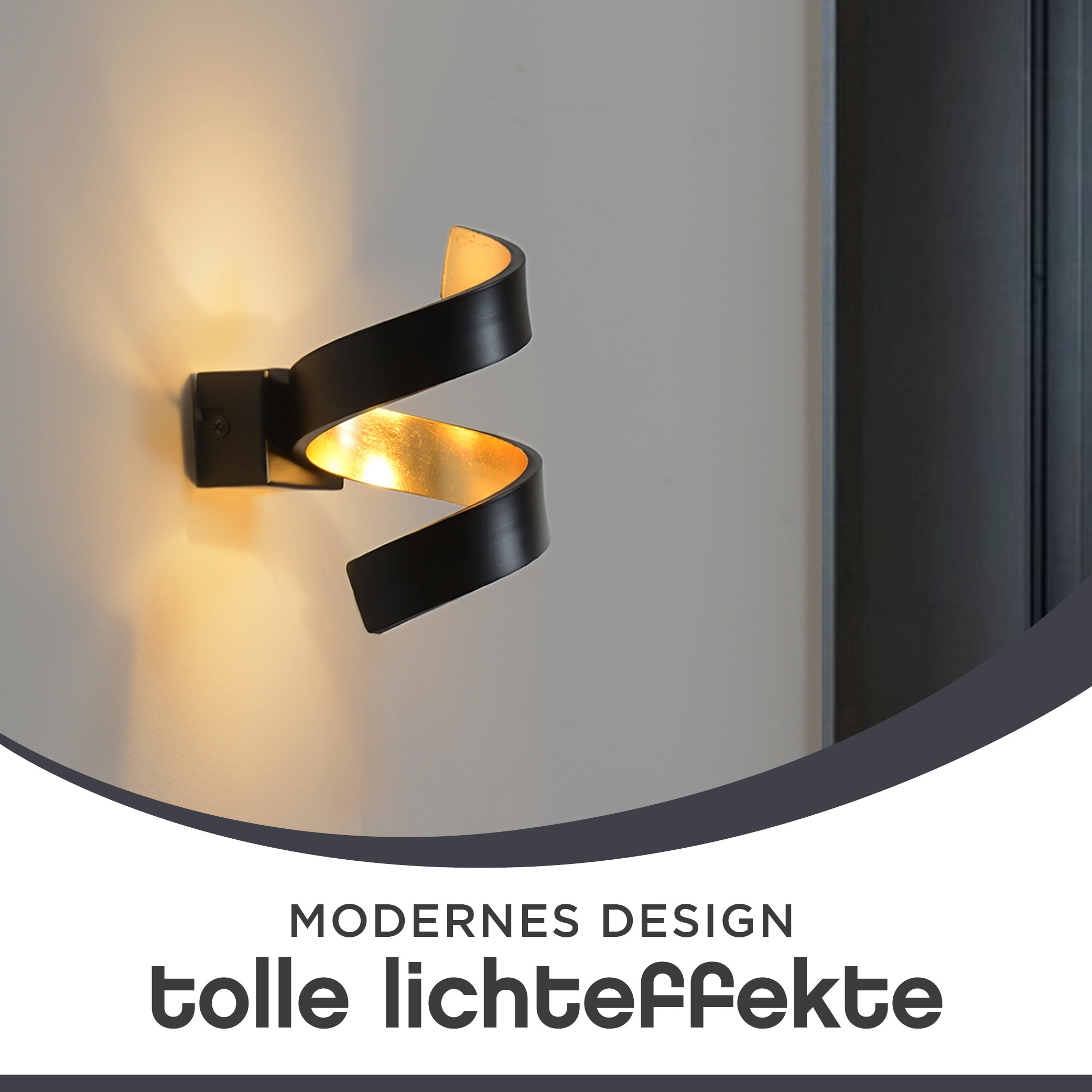 LUCE Design LED Wandleuchte »HELIX«, Leuchtmittel LED-Modul | LED fest integriert