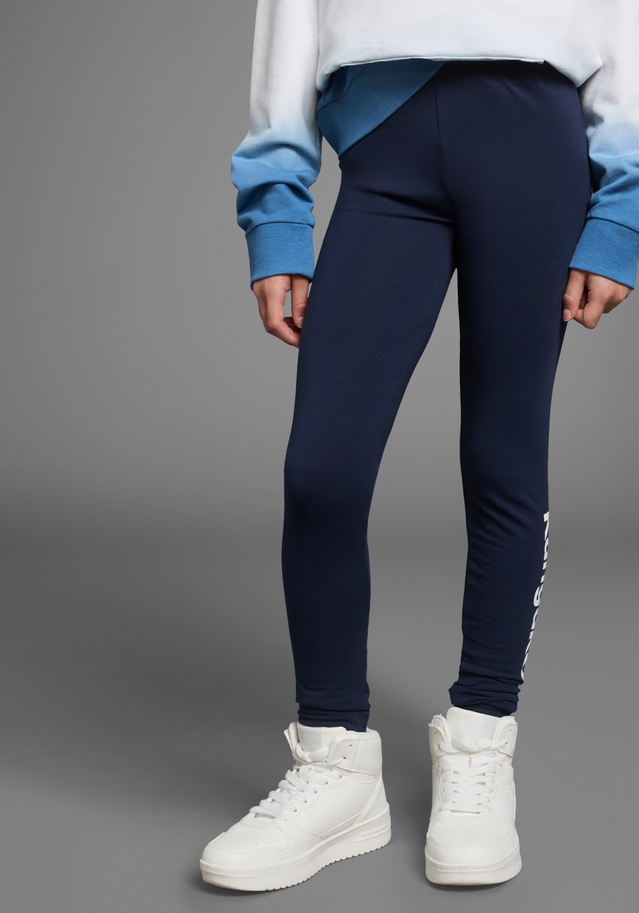 KangaROOS Leggings », Basic Leggings für große und kleine Mädchen«, mit Logodruck