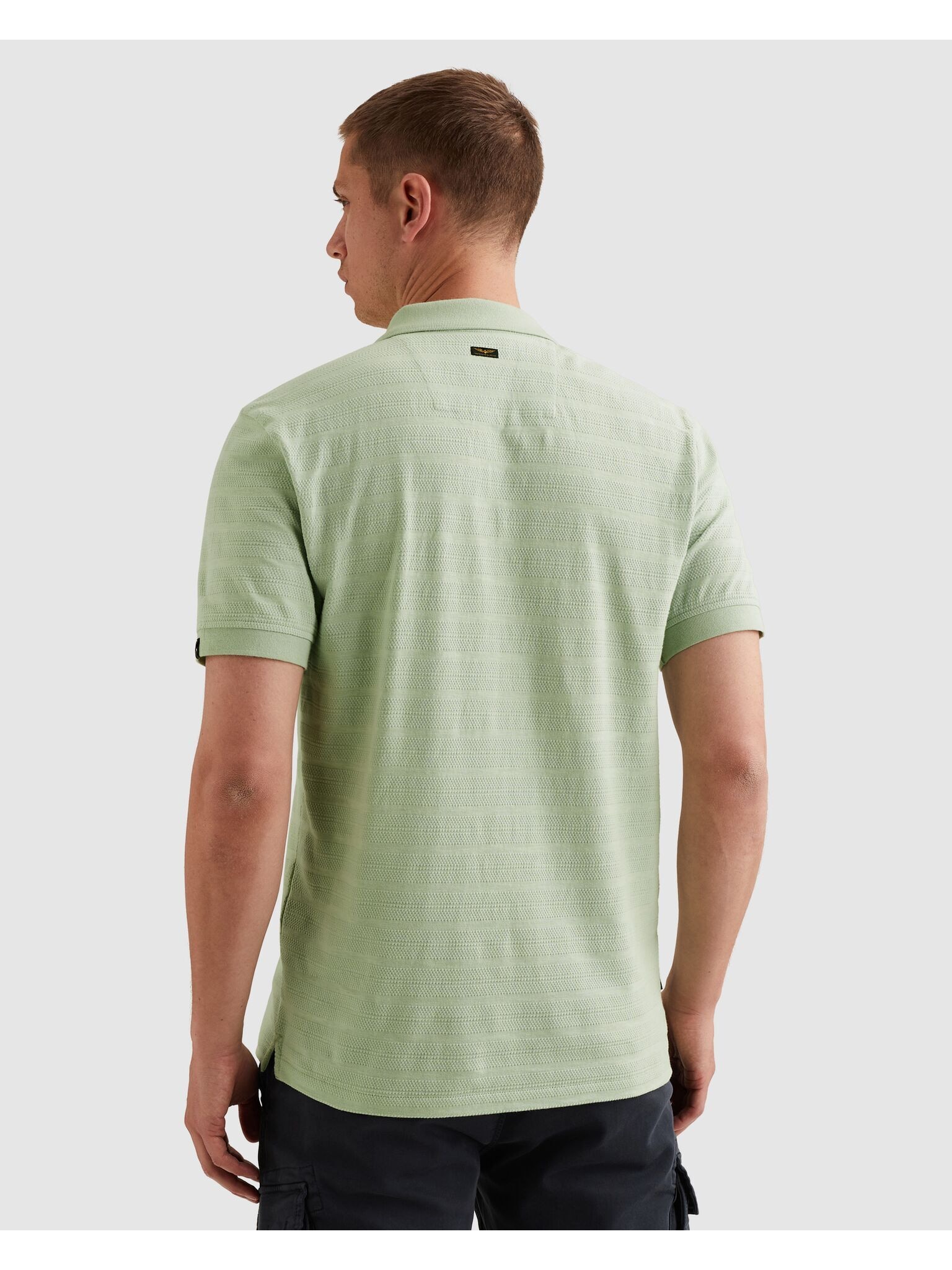 PME LEGEND Poloshirt »Short sleeve polo jacquard jersey stripe« mit Logo Stickerei