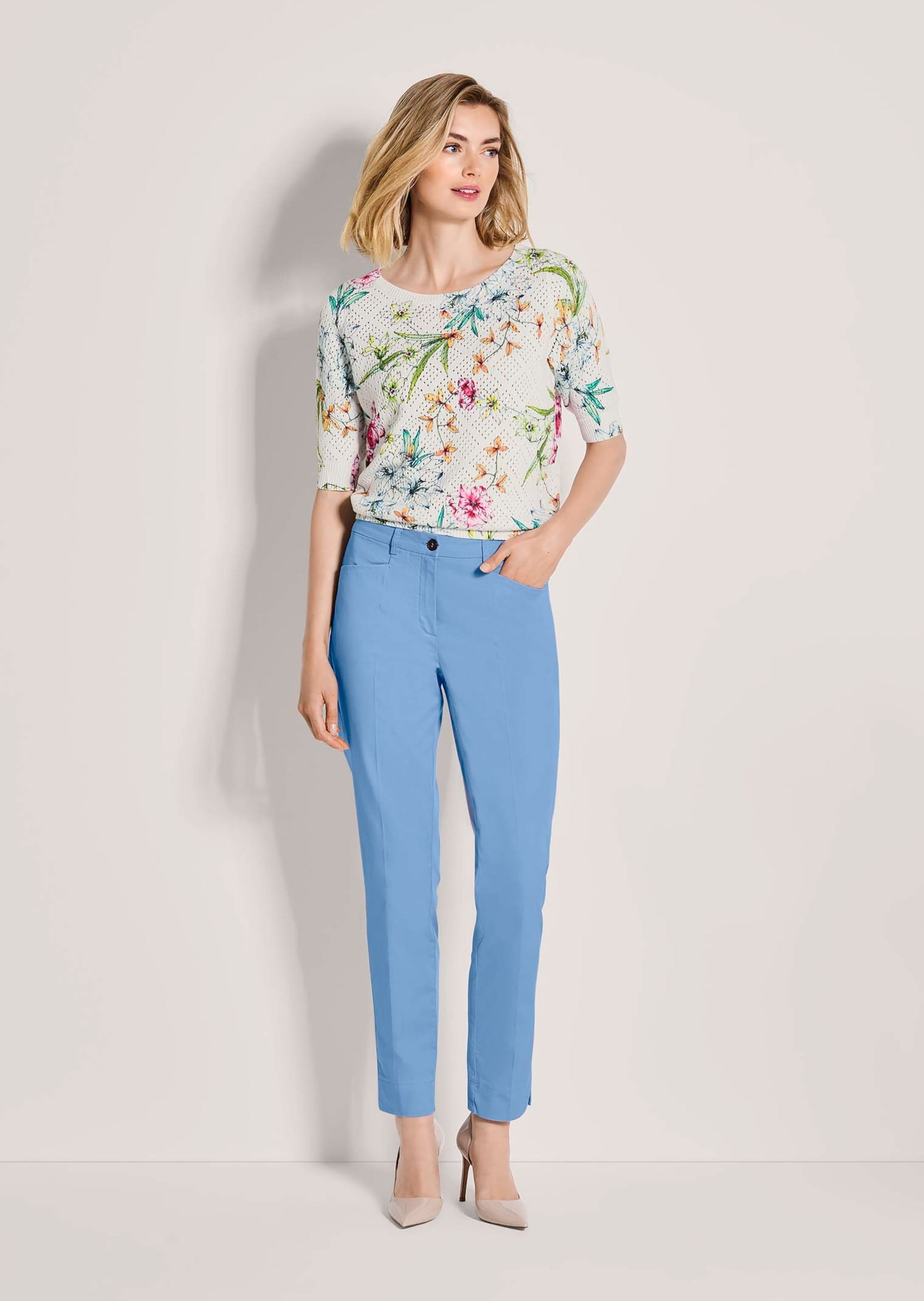 MADELEINE Chinohose »Chinohose Jerseyhose mit Formbund«