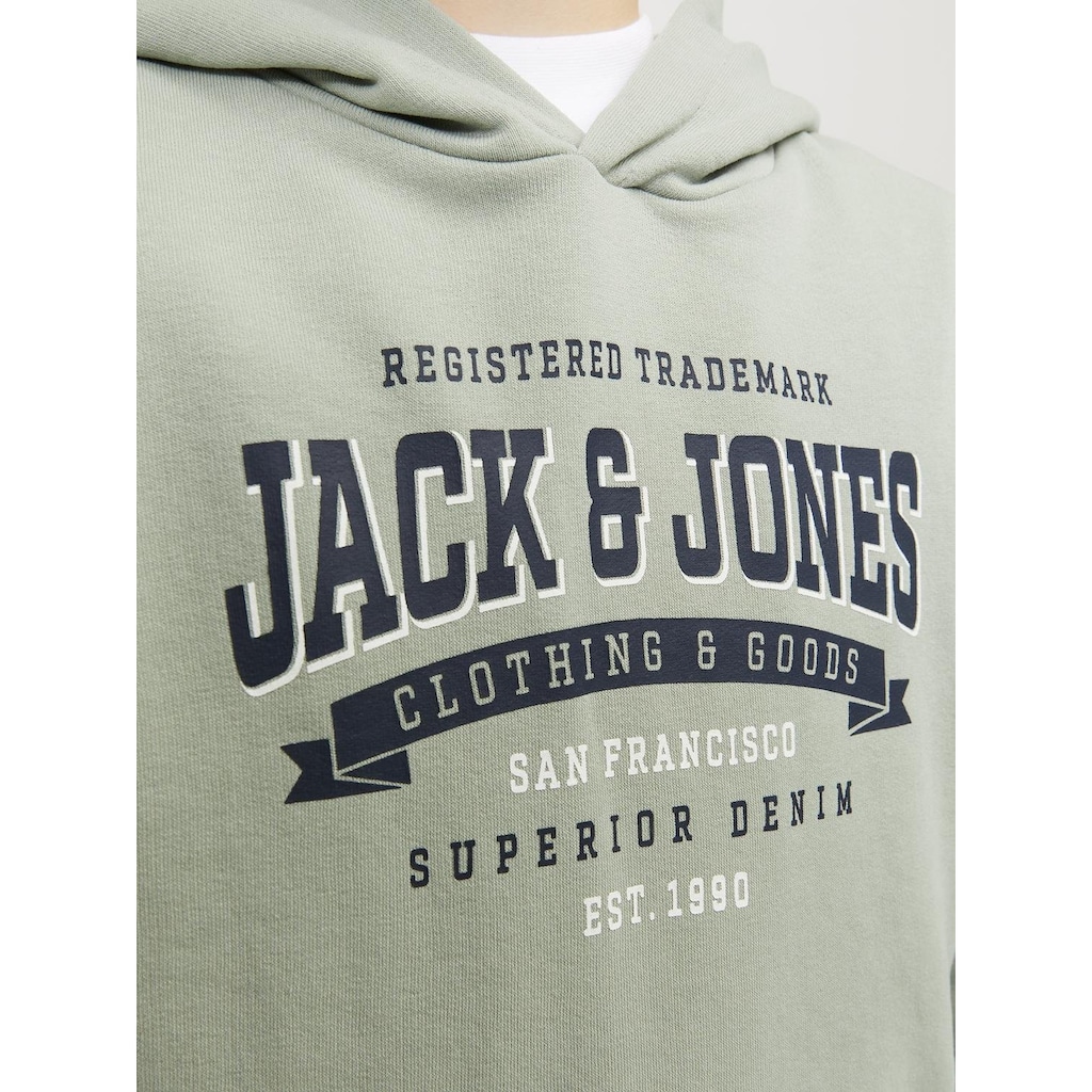 Jack & Jones Junior Hoodie »JJELOGO SWEAT HOOD 2 COL 23/24 SN MNI«
