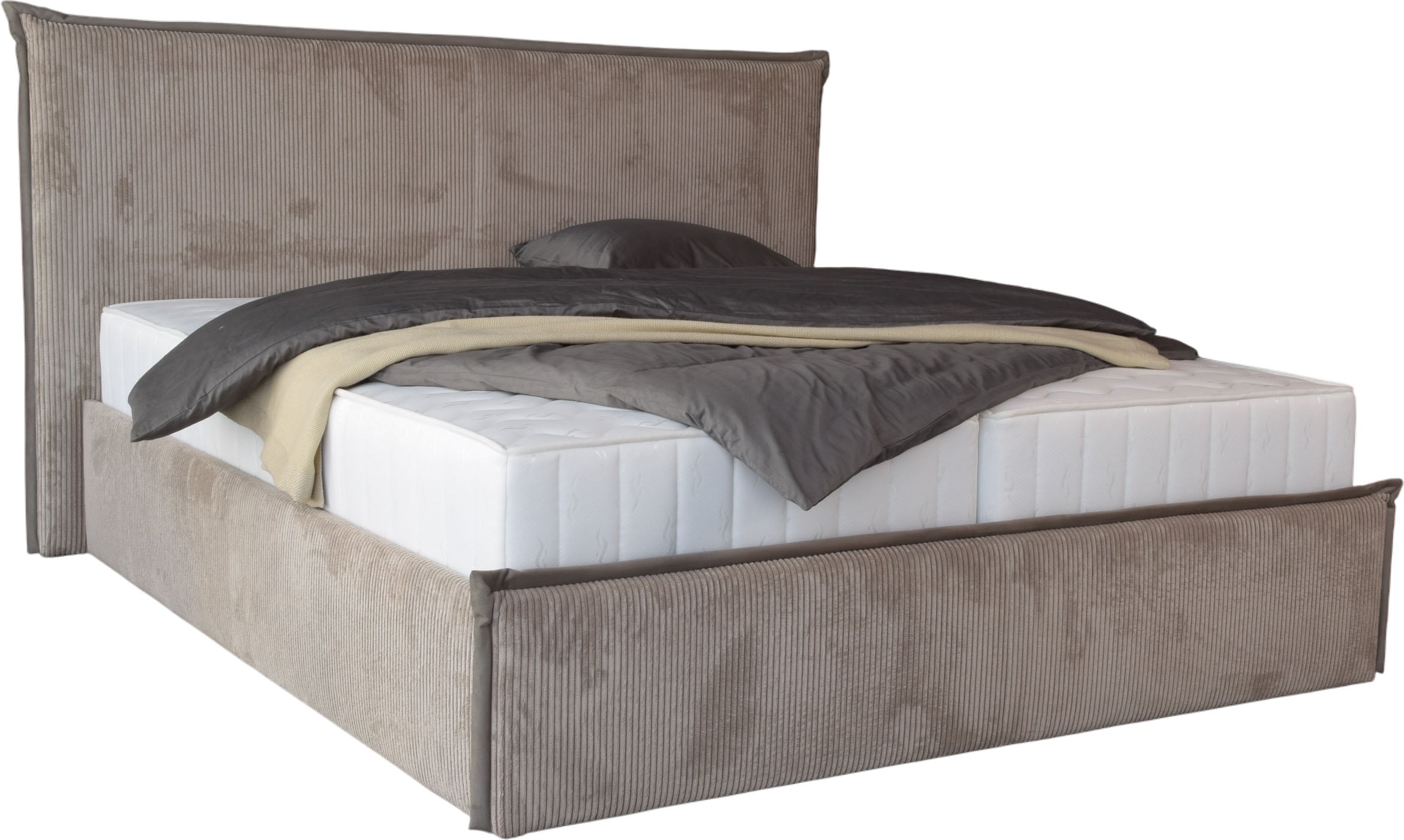 COLLECTION AB Polsterbett »Marla erhältlich in der Breite 180x200cm, mit Cordstoff bezogen« wahlweise mit Lattenrost und King-Matratze (28cm)