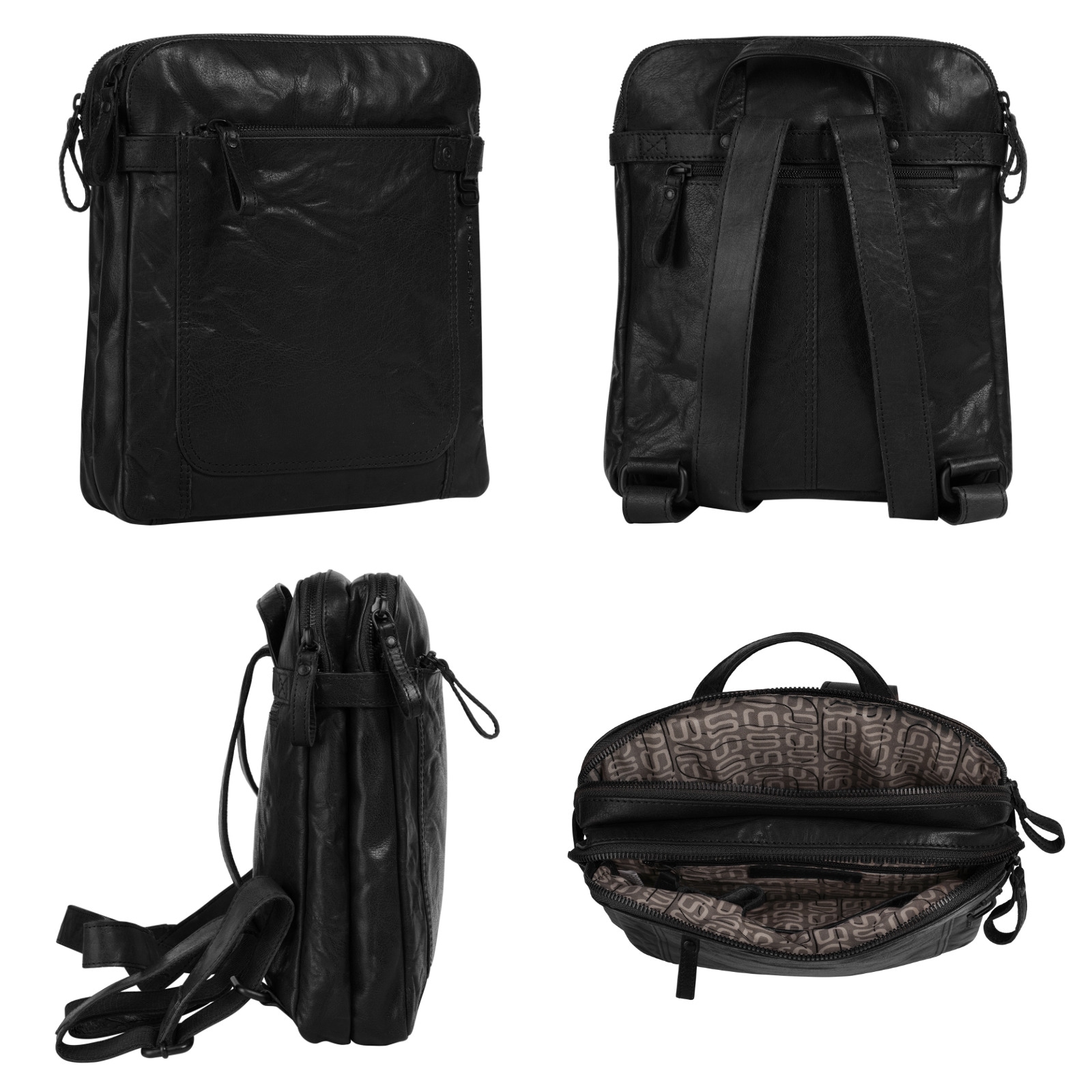 Spikes & Sparrow Cityrucksack, echt Leder