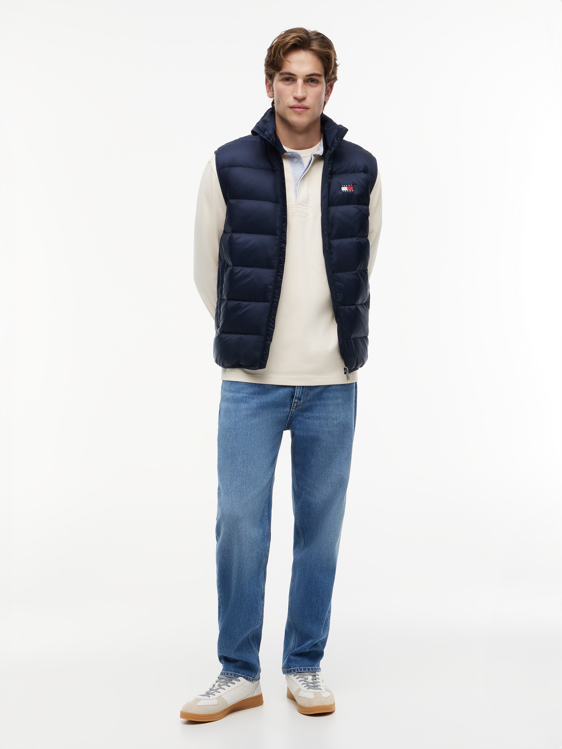 Tommy Jeans Daunenweste »TJM LIGHT DOWN PACKABLE VEST« Regular fit mit Stehkragen