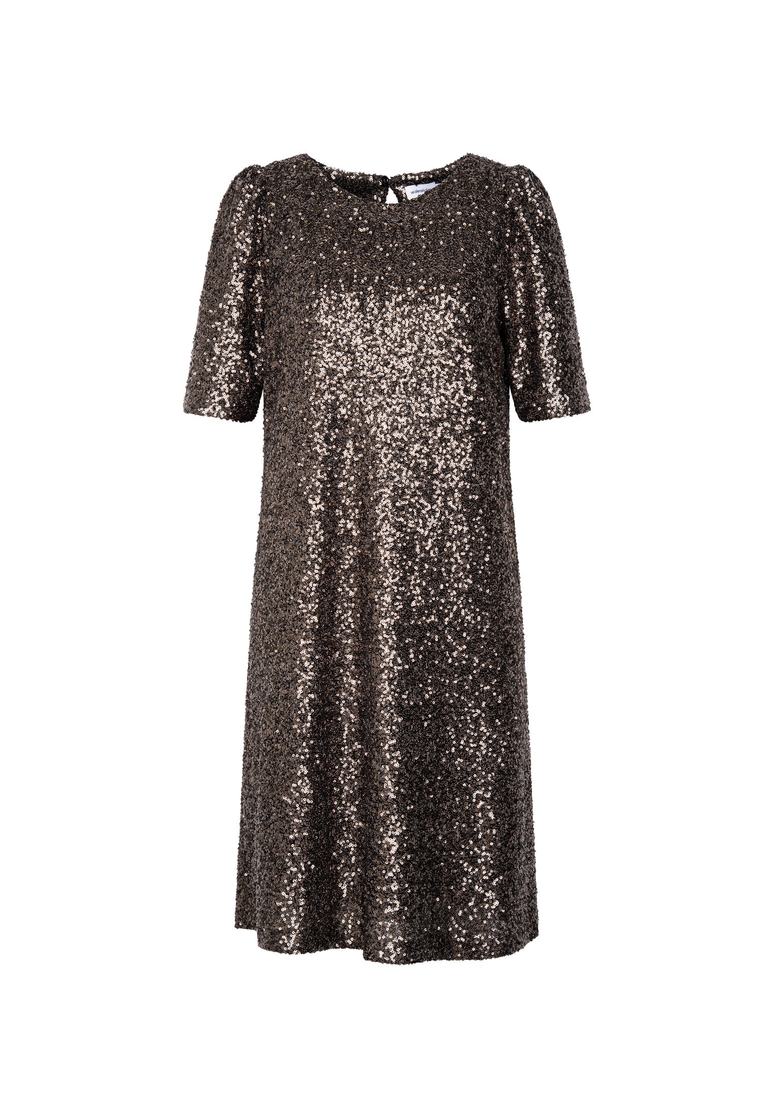 seidensticker Sommerkleid 1/2 Rundhals Pailletten