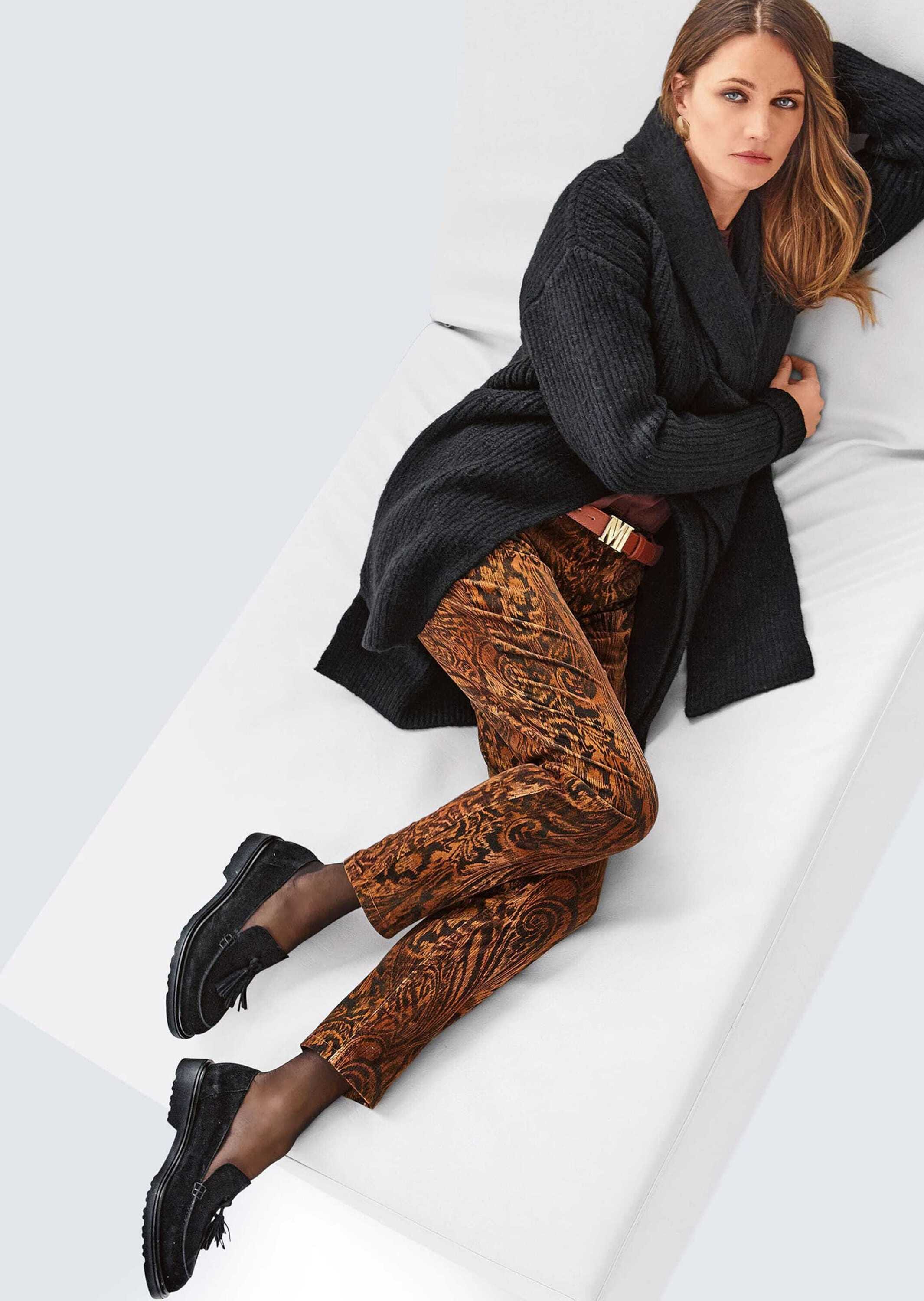 MADELEINE Stoffhose »Hose Paisley-Hose in samtiger Stretch-Qualität«