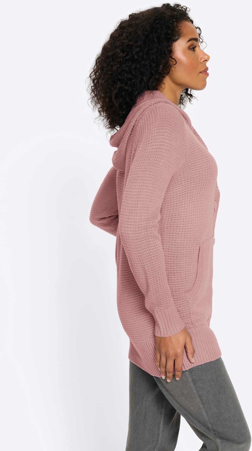 Classic Basics Kapuzenstrickjacke