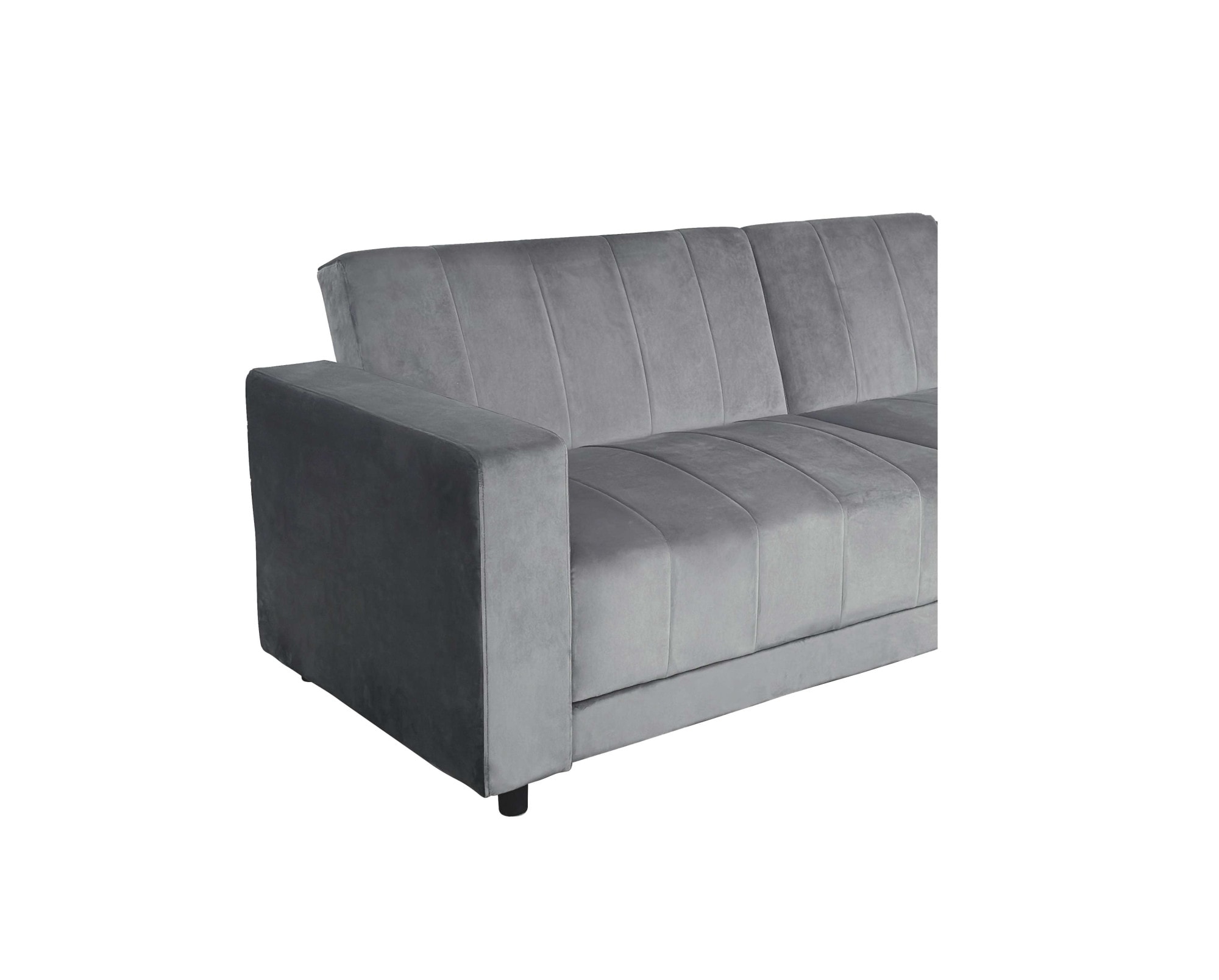 Dorel Home 3-Sitzer »Allie II Schlafsofa 225 cm« Bett-Funktion (108/190cm), Rückenlehne 2-teilig, mit Steppung