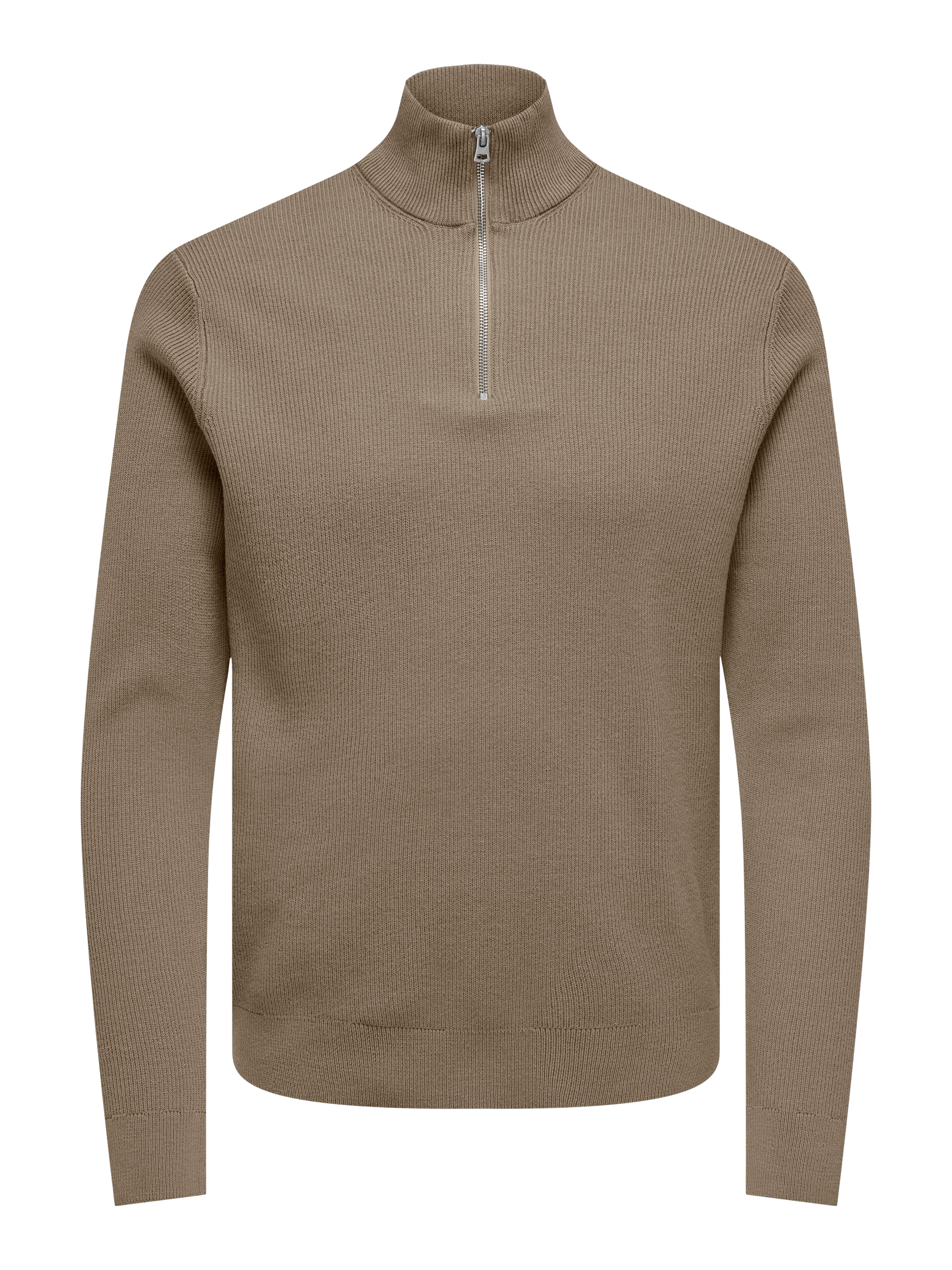 ONLY & SONS Strickpullover »ONSPHIL REG 12 STRUC HALF ZIP KNIT NOOS«