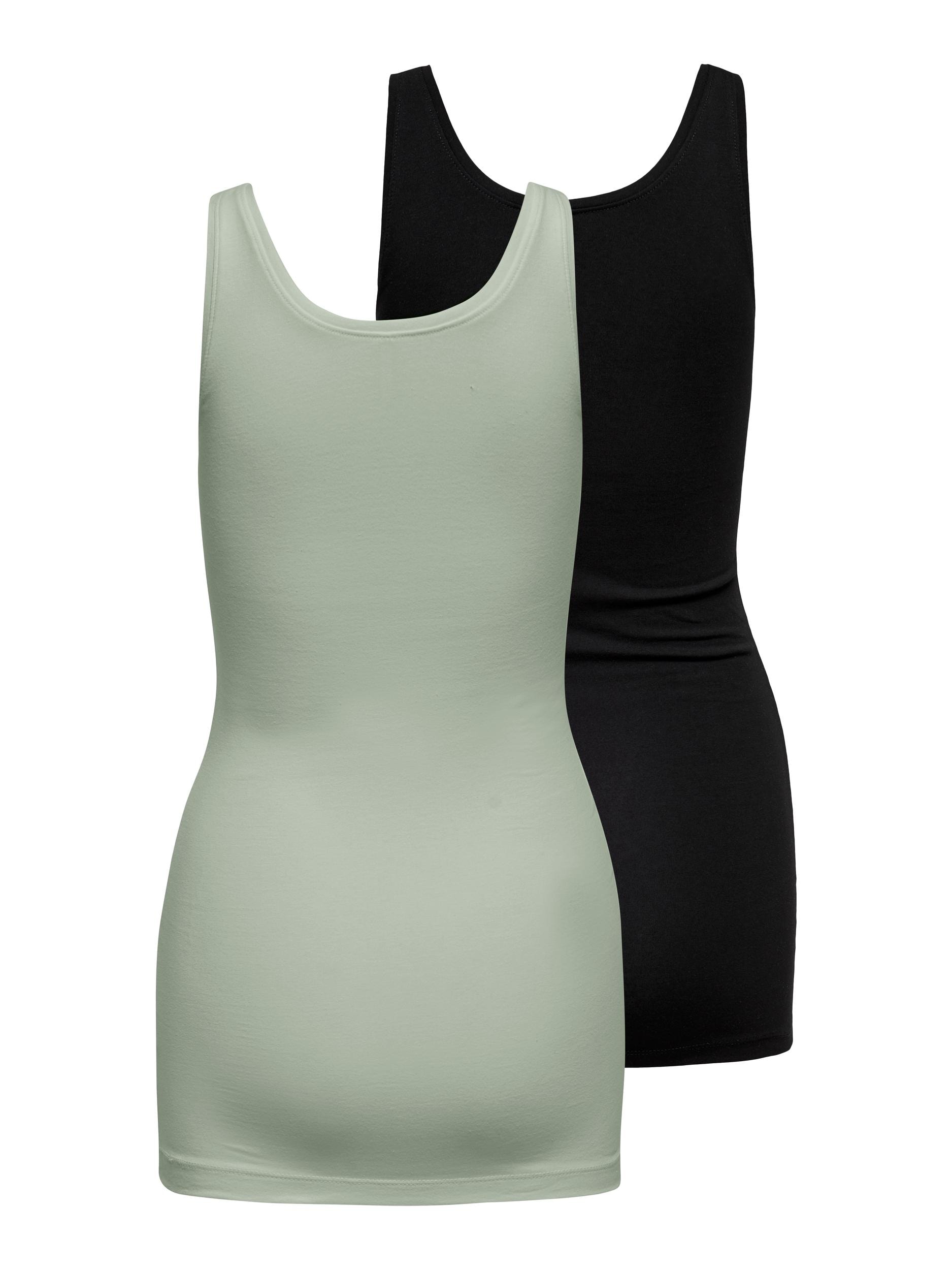 ONLY Tanktop »ONLLIVE LOVE NEW LONG TT 2PACK NOOS«, (Packung, 2er-Pack)