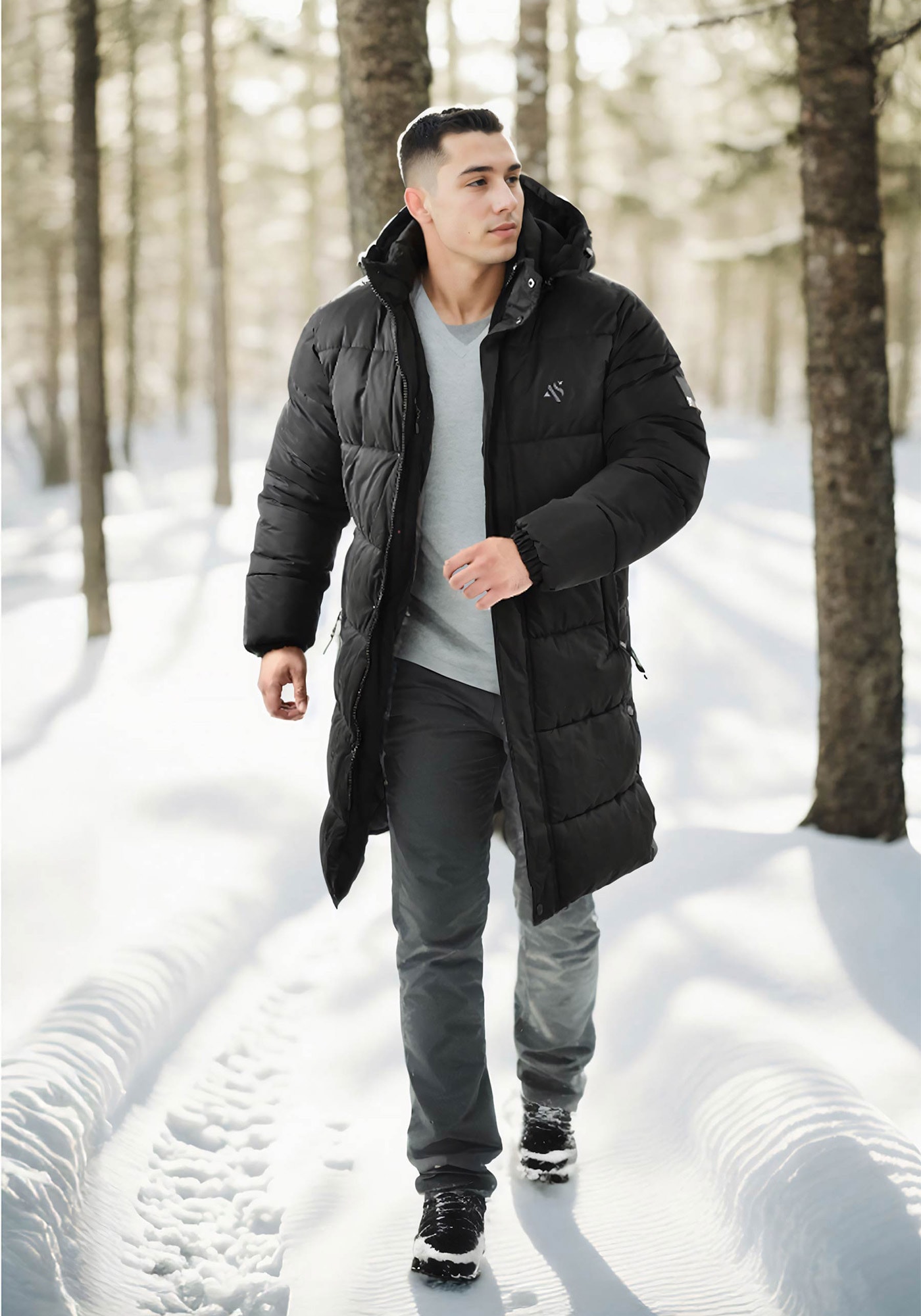 Alessandro Salvarini Winterjacke »Alessandro Salvarini Herren Winter Parka gesteppt AS425«