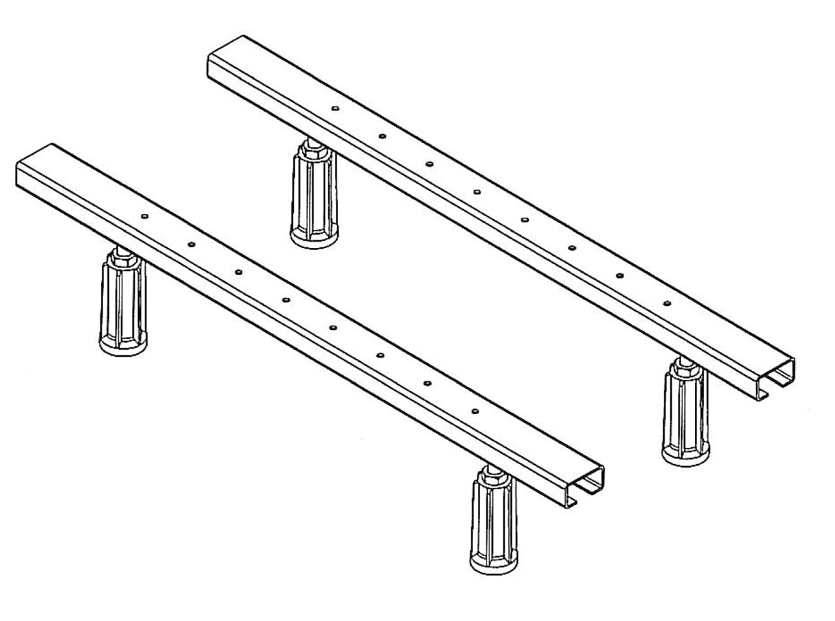 OTTOFOND Stellfuß, (Set, 2 St.), Für die Badewanne