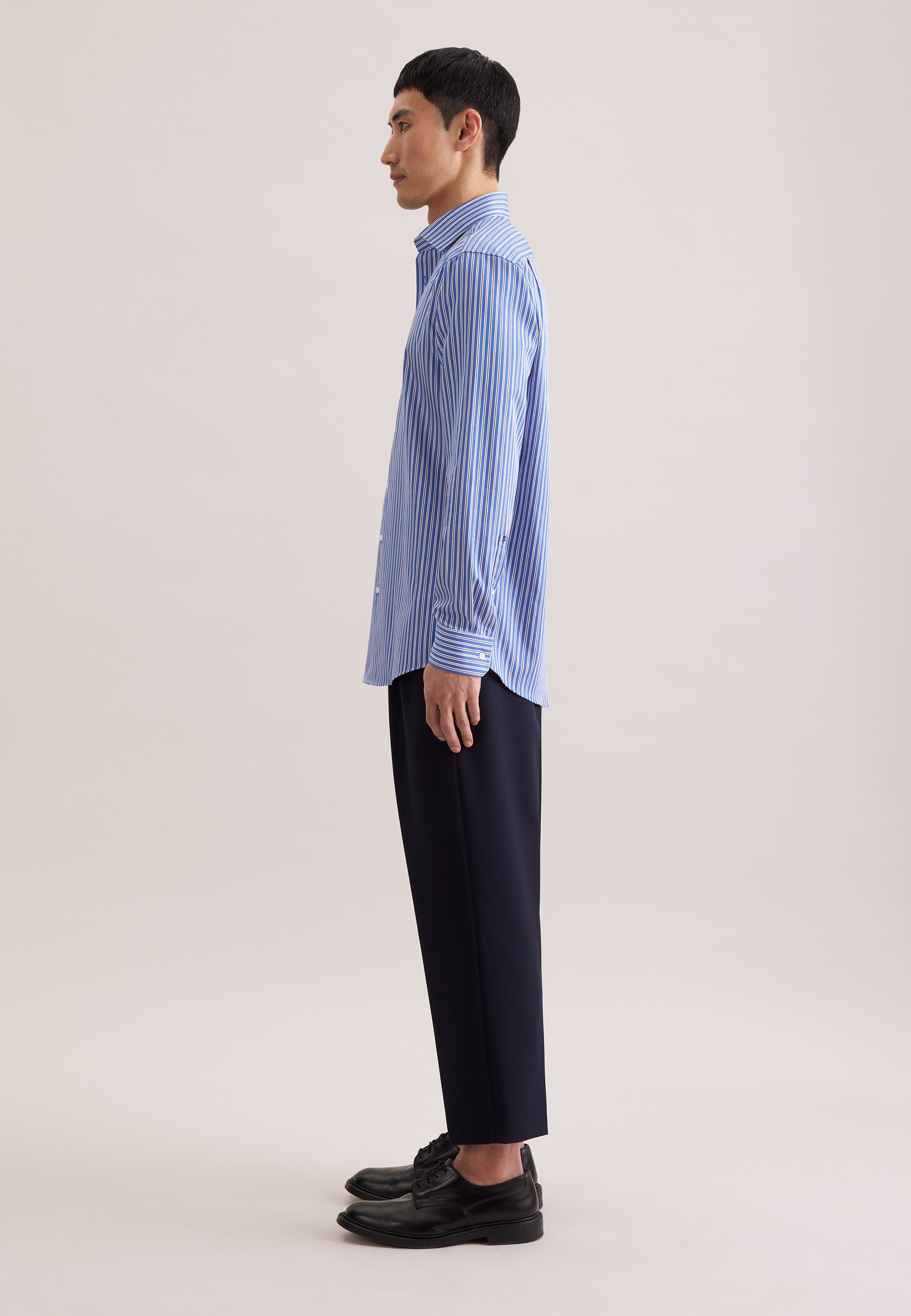 seidensticker Businesshemd »Schwarze Rose« Regular 1/1 Kentkragen Gestreift